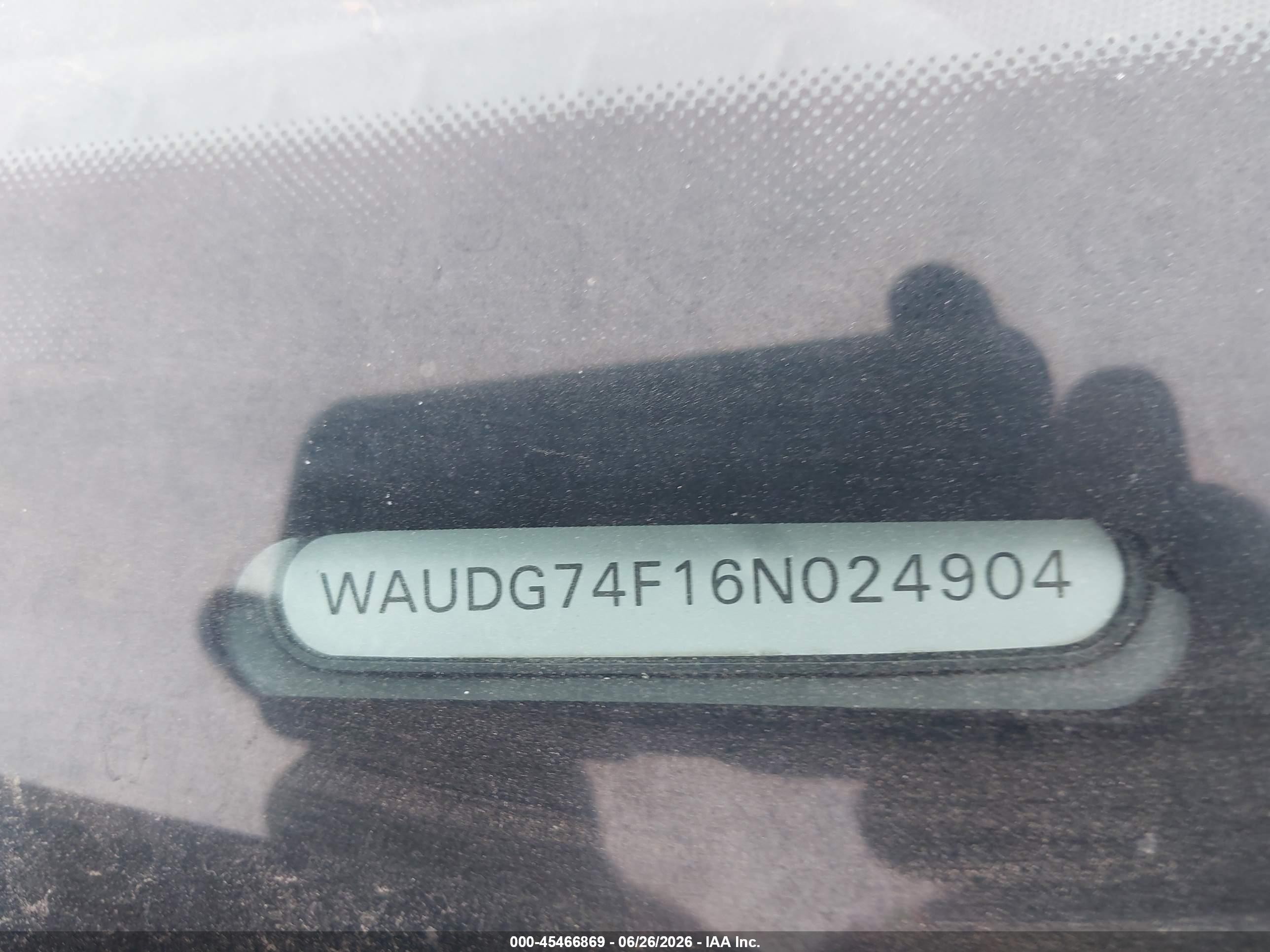 2006 Audi A6 3.2 Silver vin: WAUDG74F16N024904