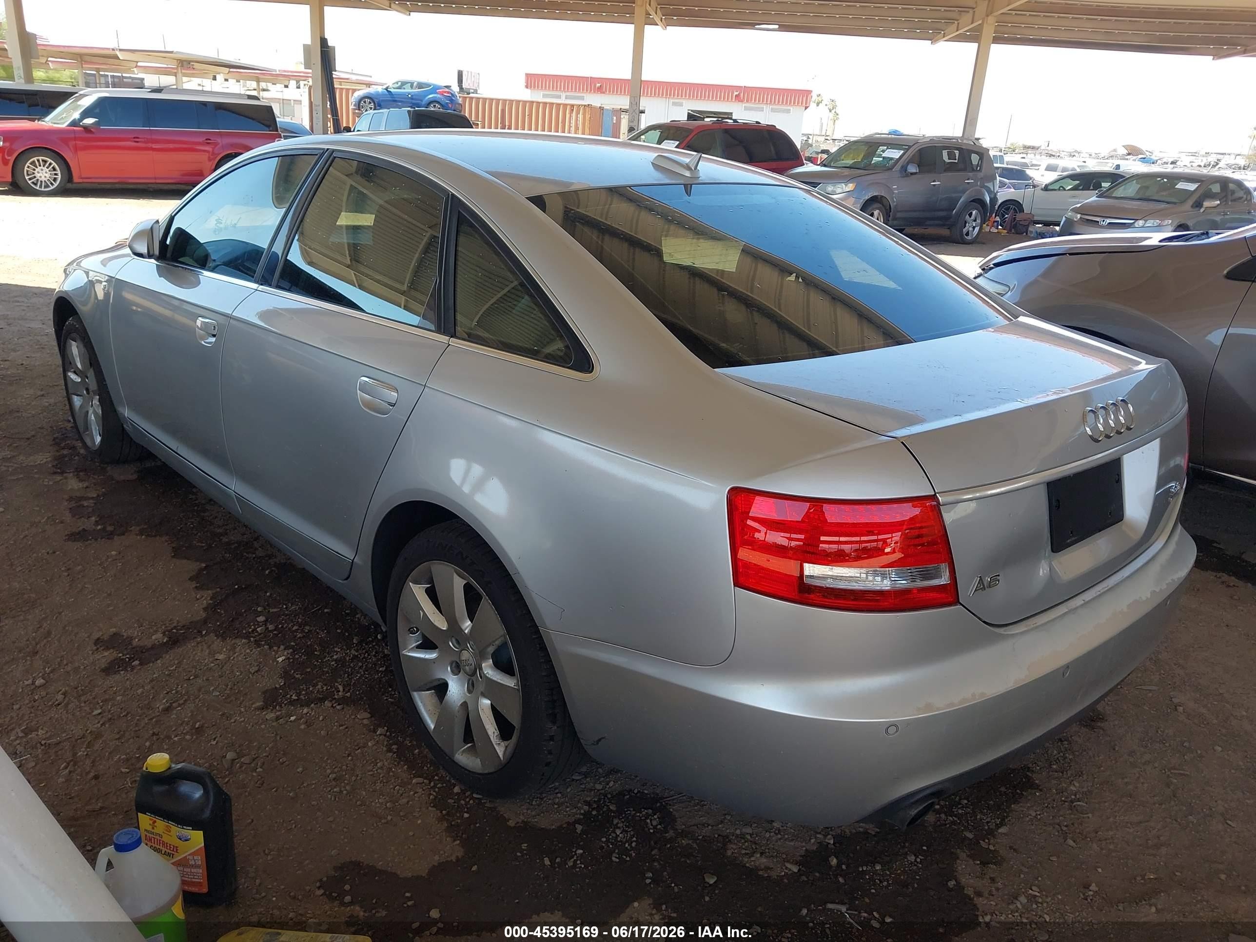 2006 Audi A6 3.2 Silver vin: WAUDG74F86N039528
