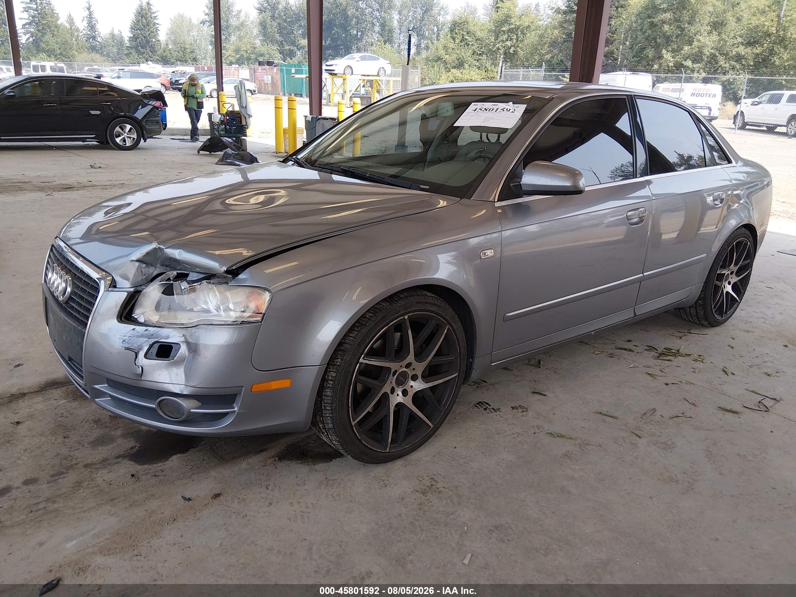2005 Audi A4 3.2 Silver vin: WAUDG78E35A542939