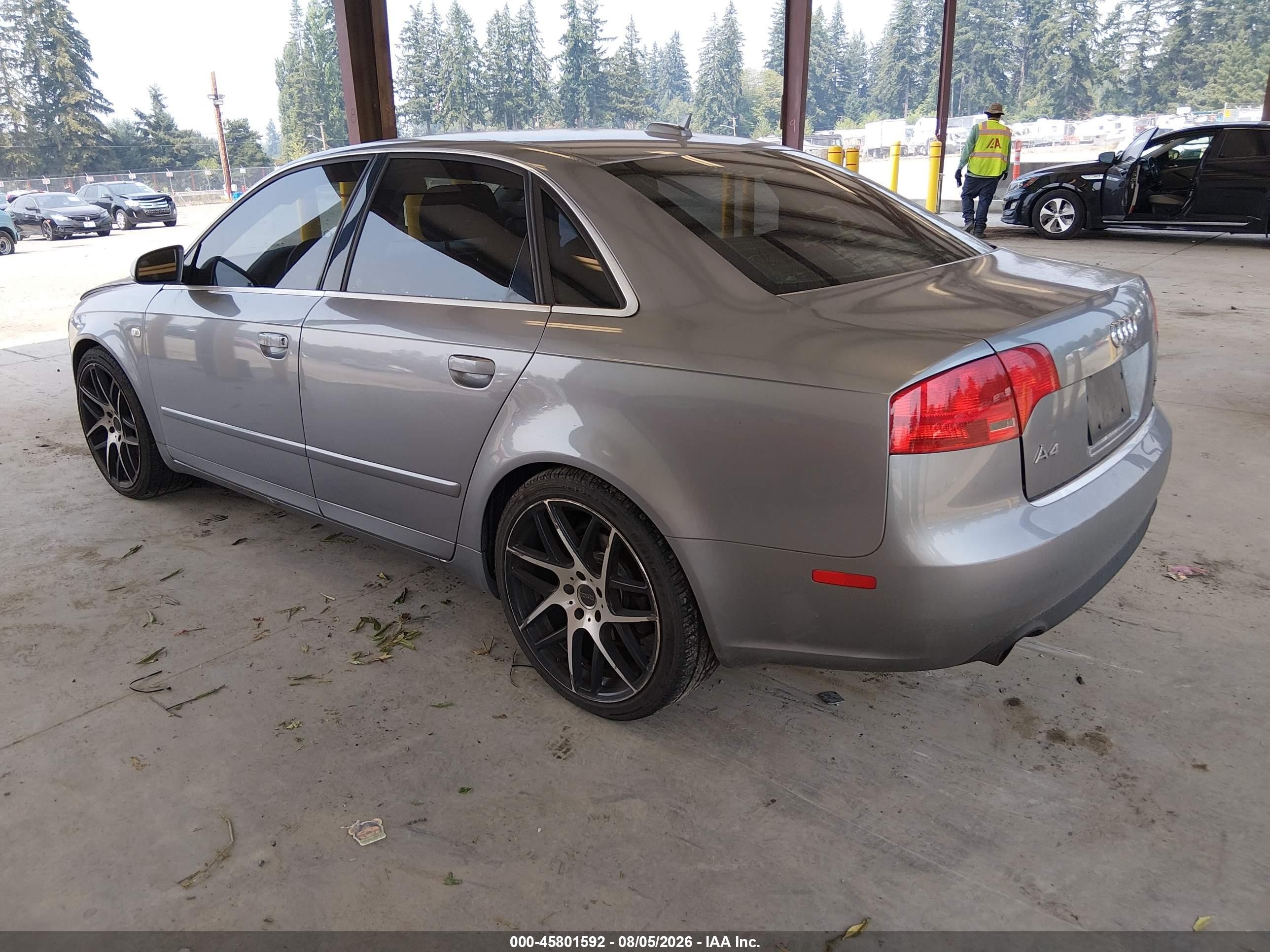 2005 Audi A4 3.2 Silver vin: WAUDG78E35A542939