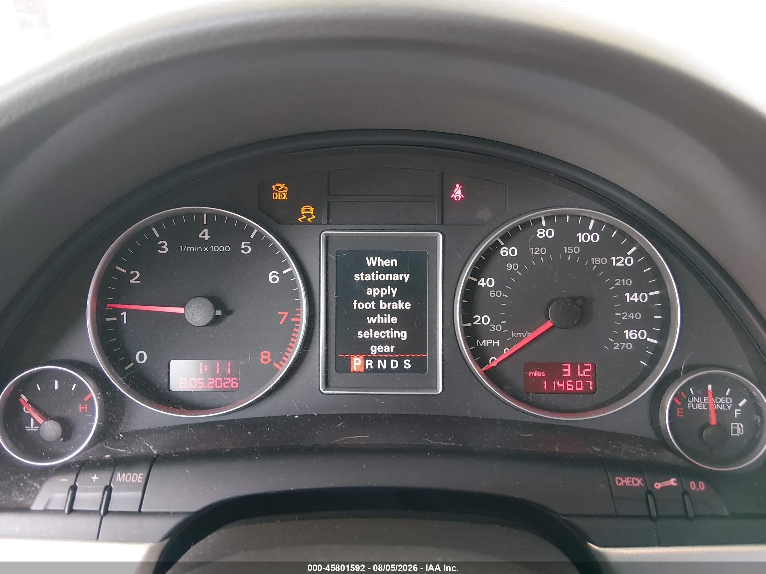 2005 Audi A4 3.2 Silver vin: WAUDG78E35A542939