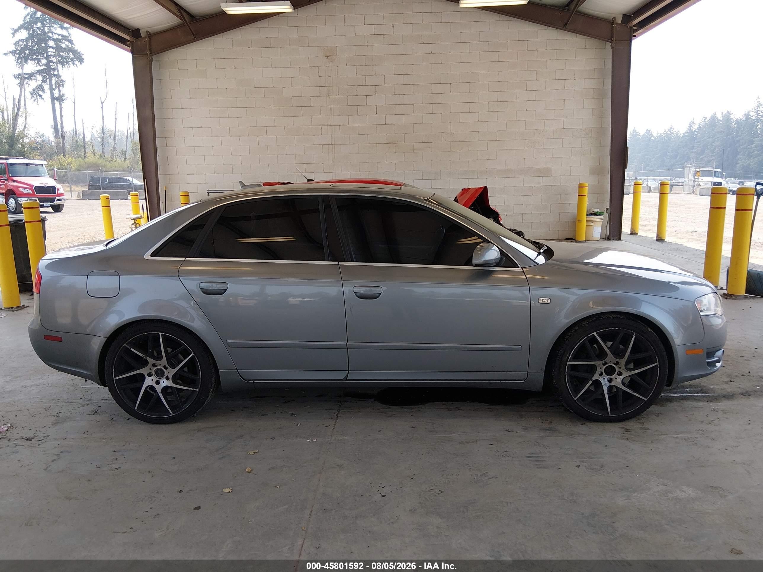 2005 Audi A4 3.2 Silver vin: WAUDG78E35A542939