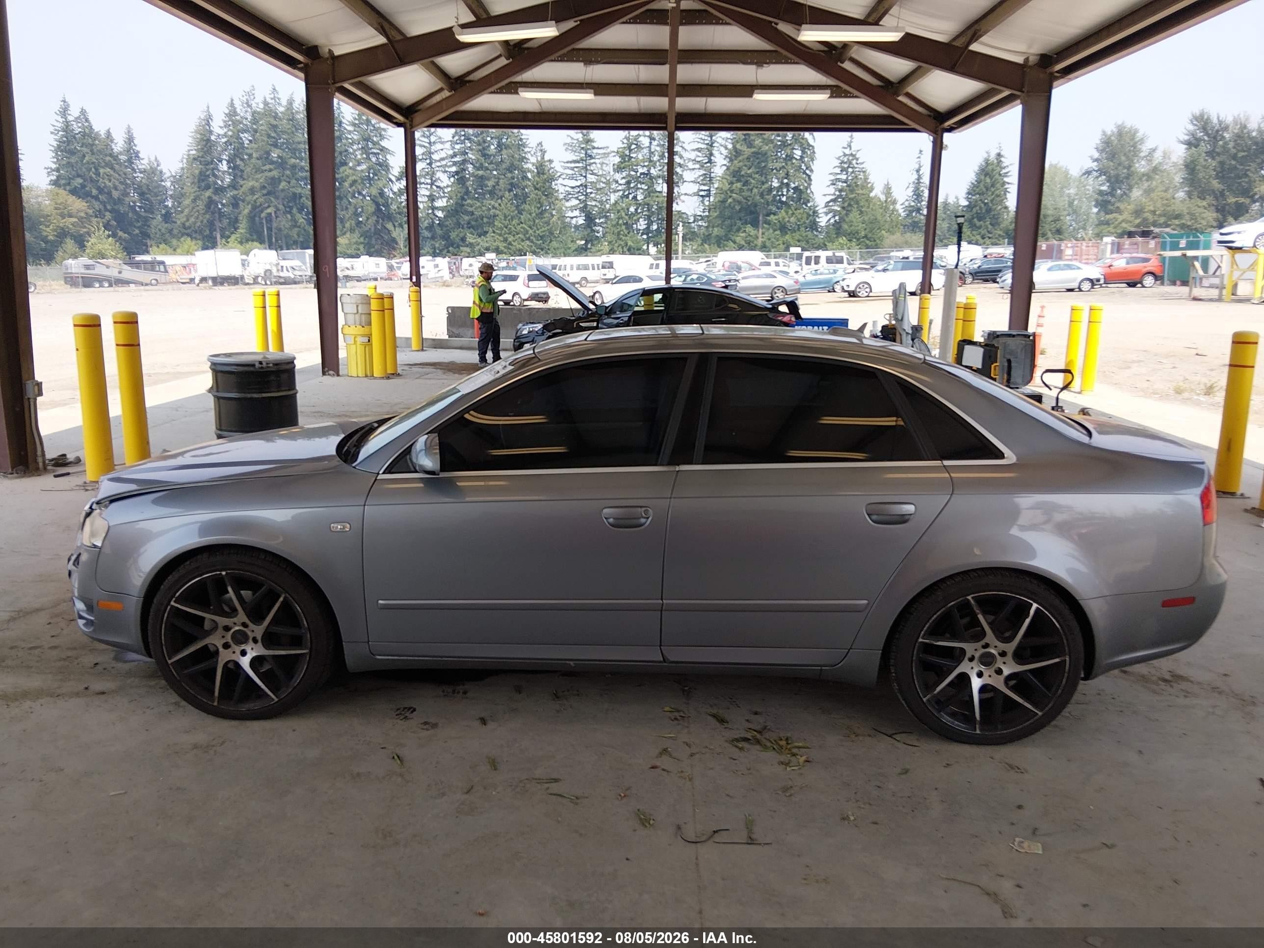 2005 Audi A4 3.2 Silver vin: WAUDG78E35A542939