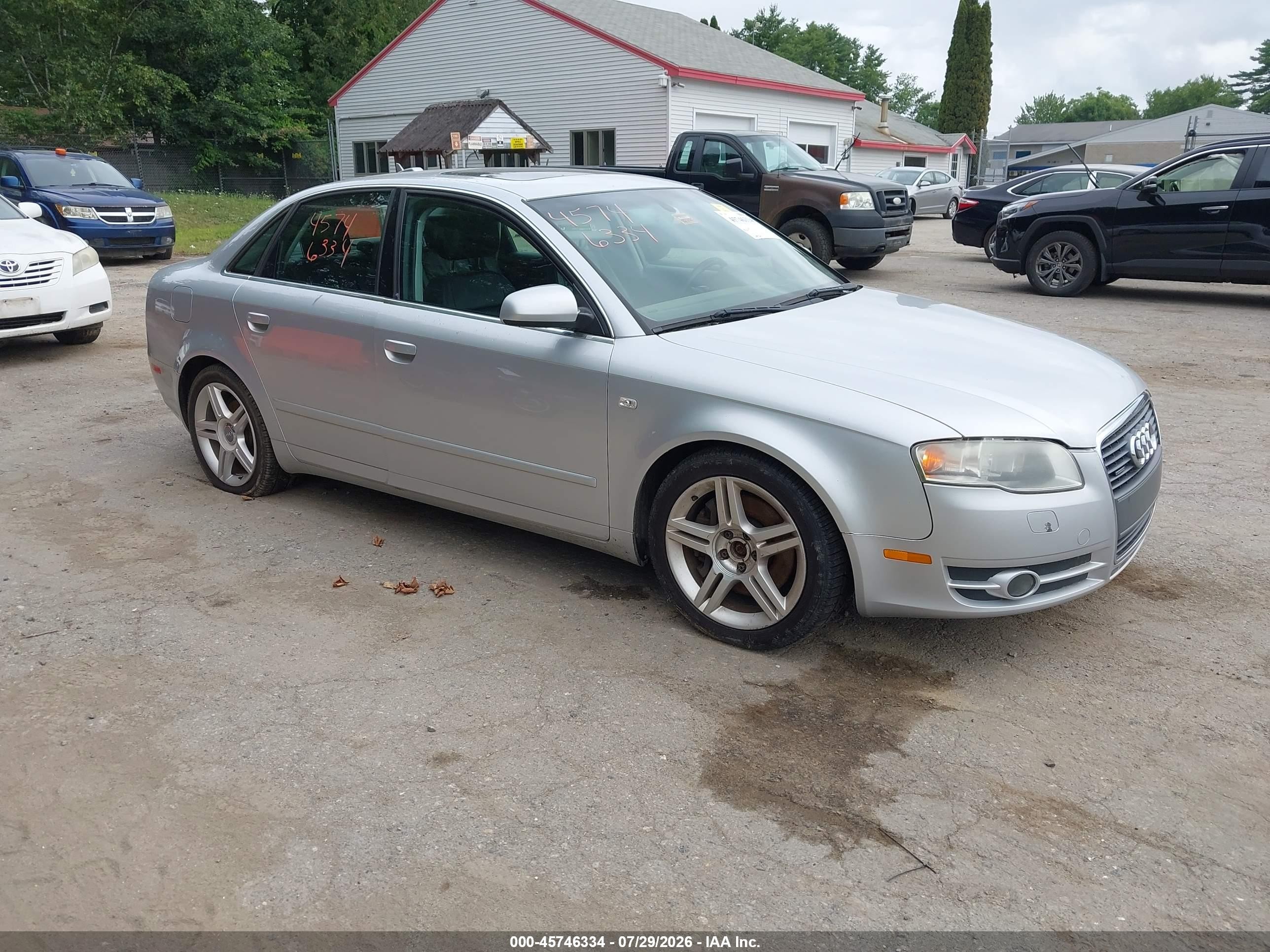 2005 Audi A4 3.2 Silver vin: WAUDG78E55A546359