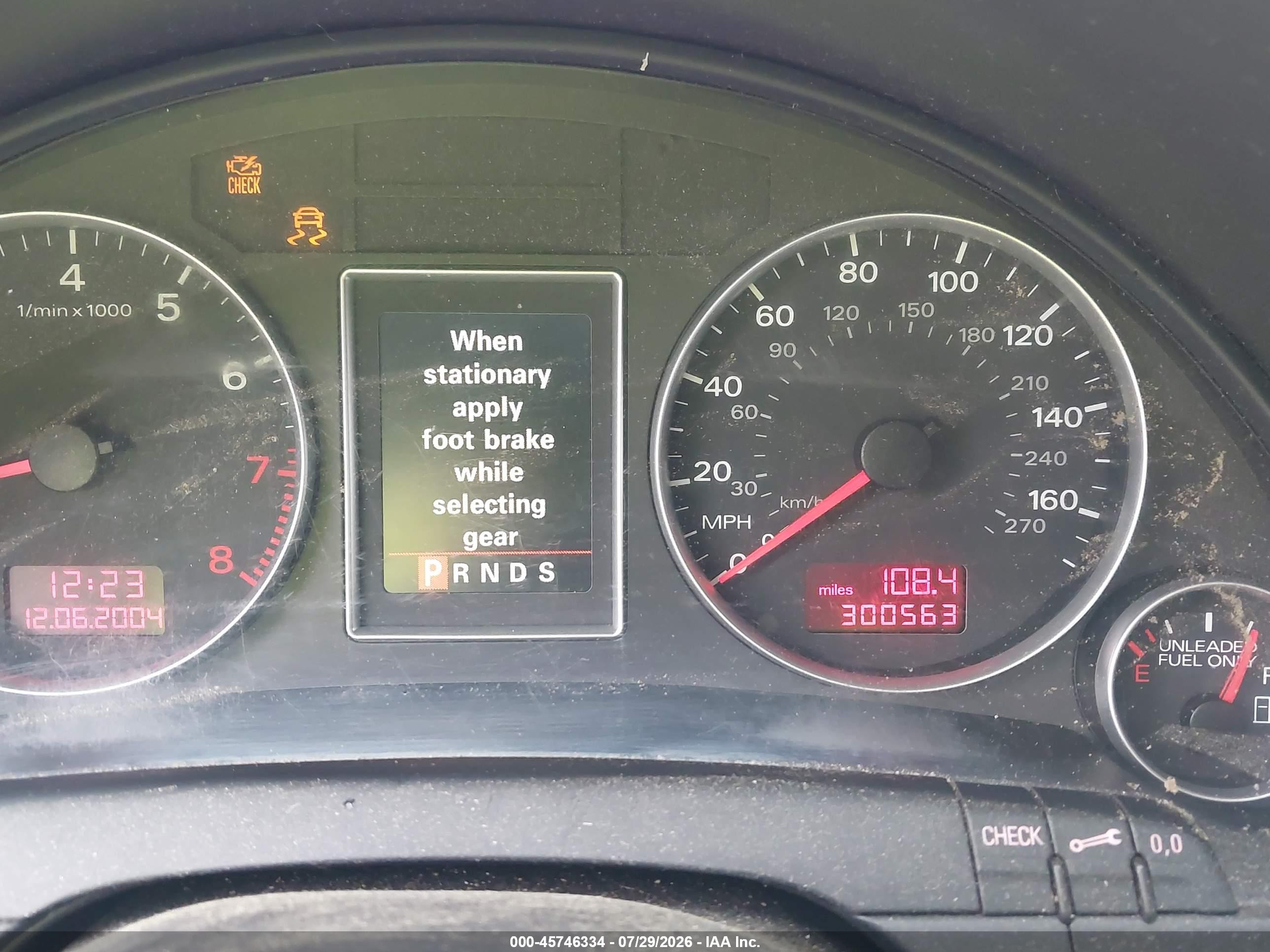 2005 Audi A4 3.2 Silver vin: WAUDG78E55A546359