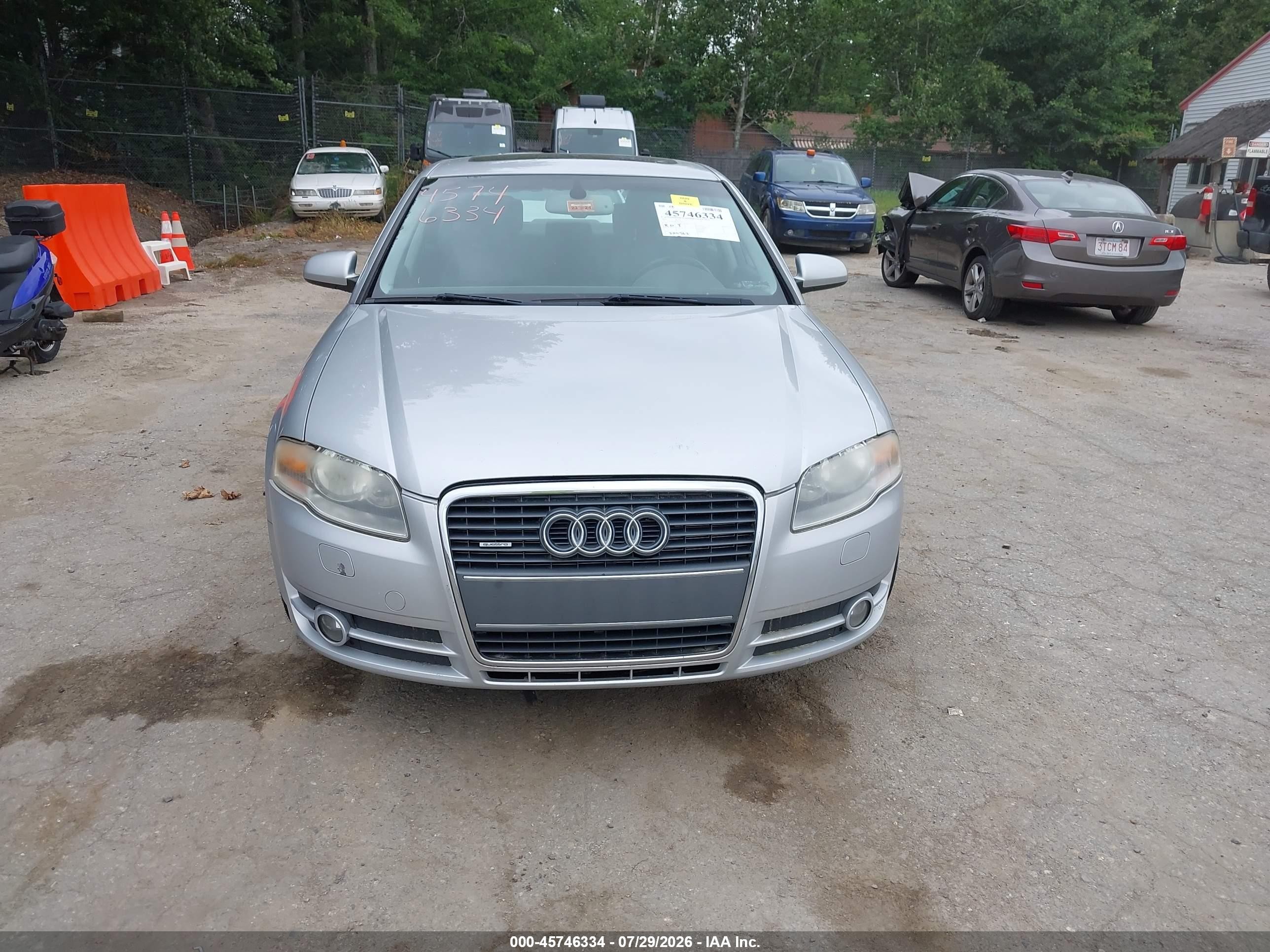 2005 Audi A4 3.2 Silver vin: WAUDG78E55A546359