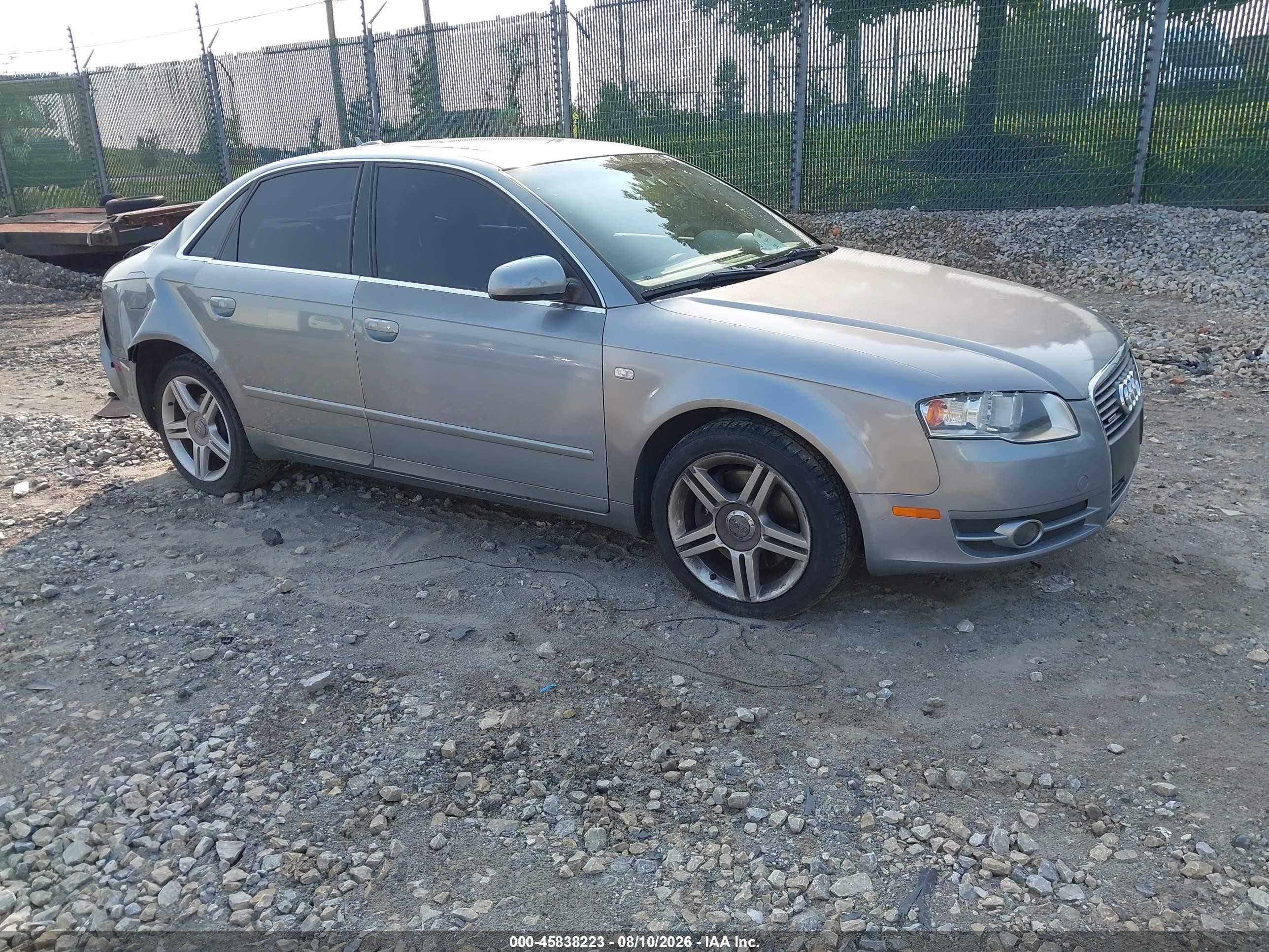 2006 Audi A4 3.2 Gray vin: WAUDG78E66A065943