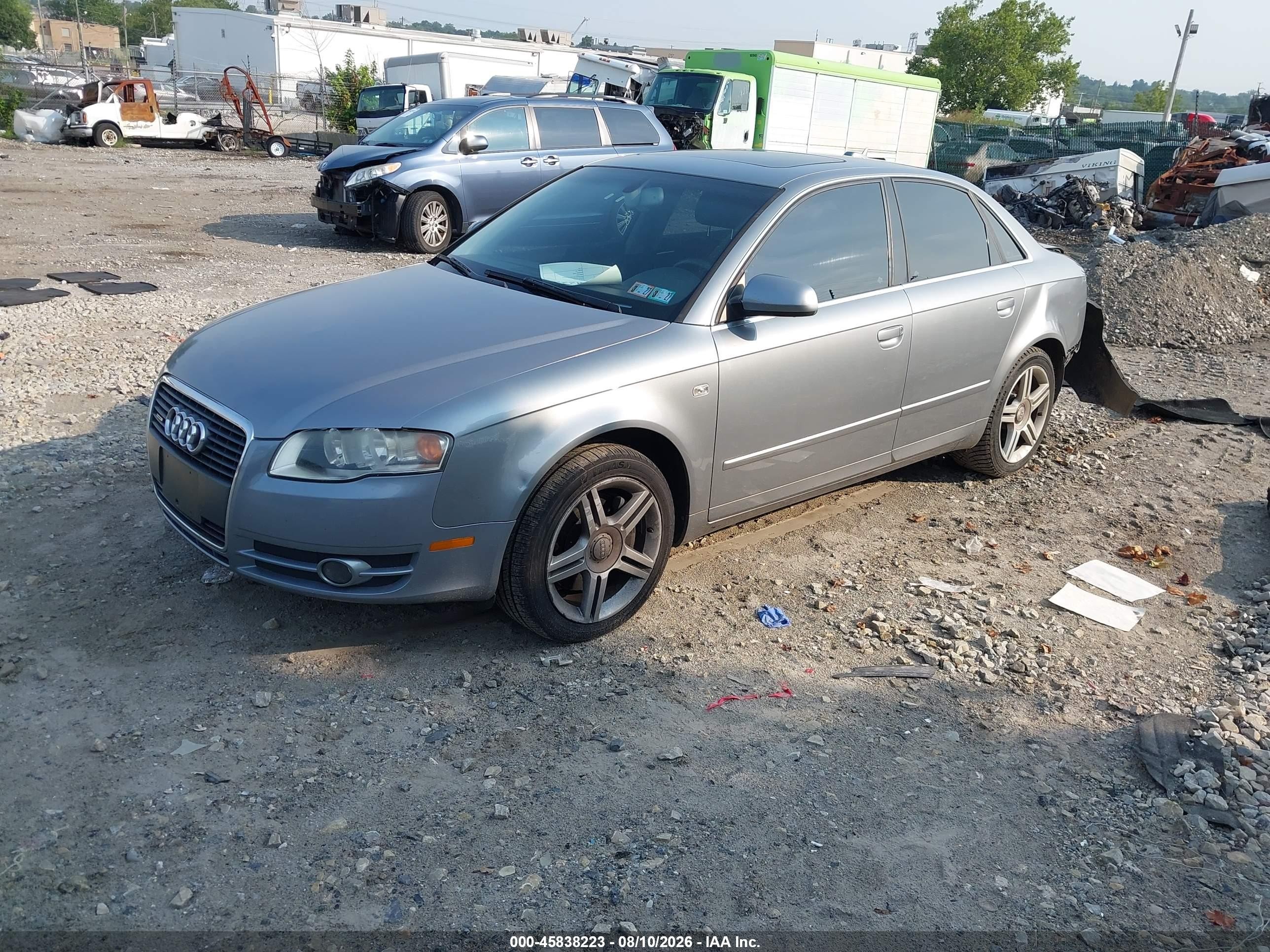 2006 Audi A4 3.2 Gray vin: WAUDG78E66A065943