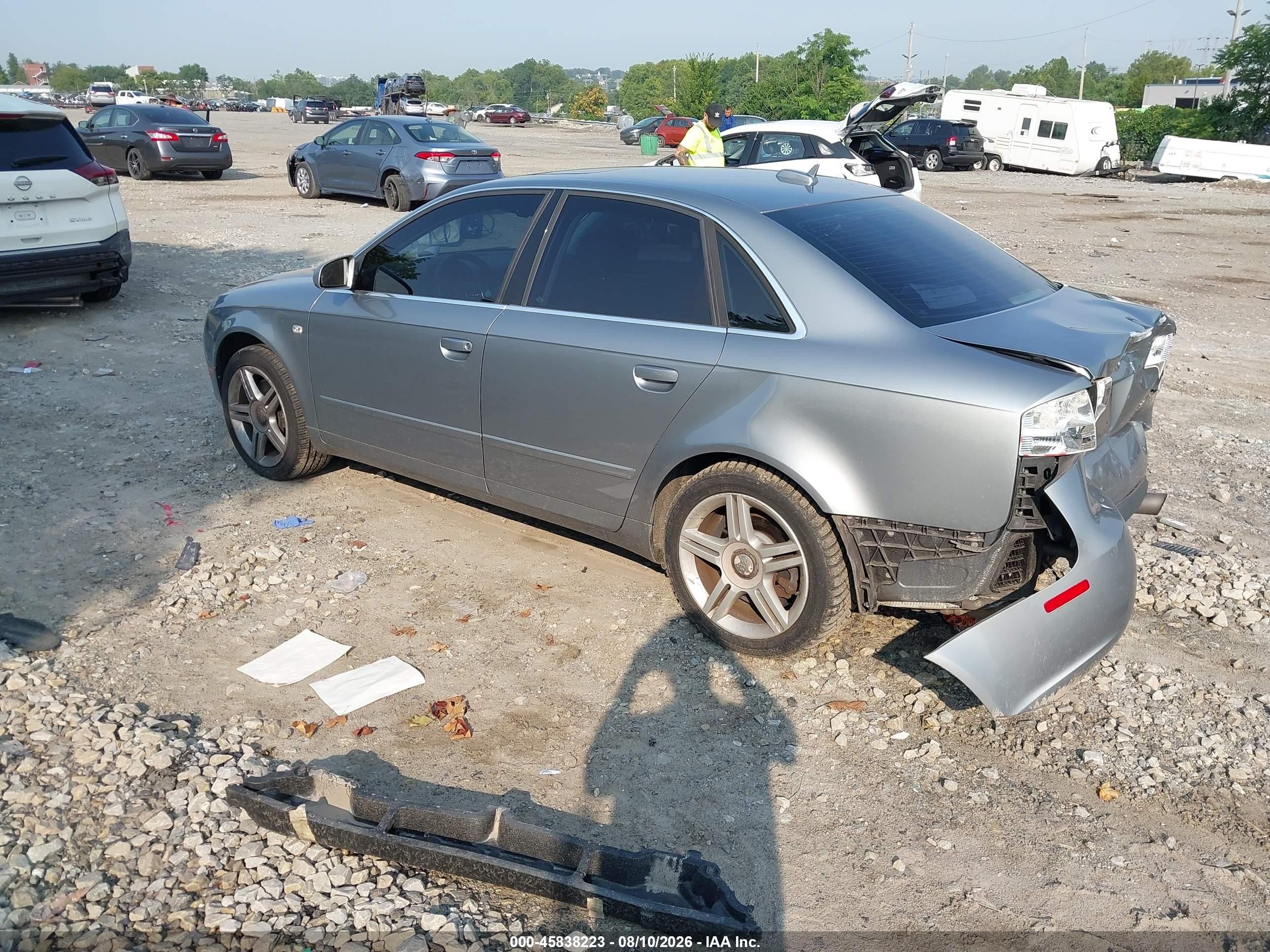 2006 Audi A4 3.2 Gray vin: WAUDG78E66A065943