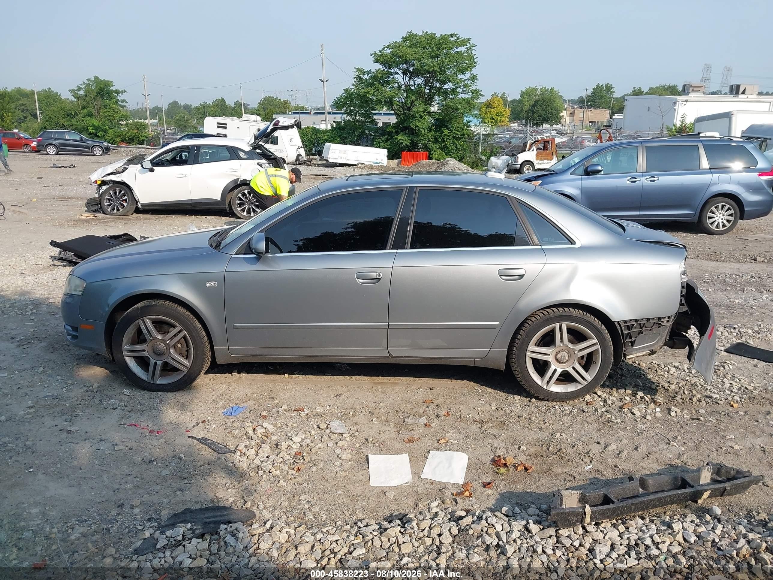 2006 Audi A4 3.2 Gray vin: WAUDG78E66A065943