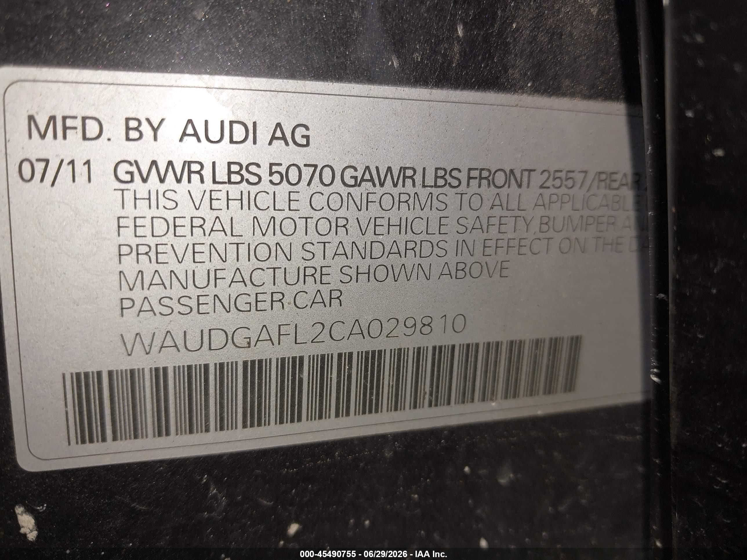 2012 Audi S4 Premium Plus Black vin: WAUDGAFL2CA029810