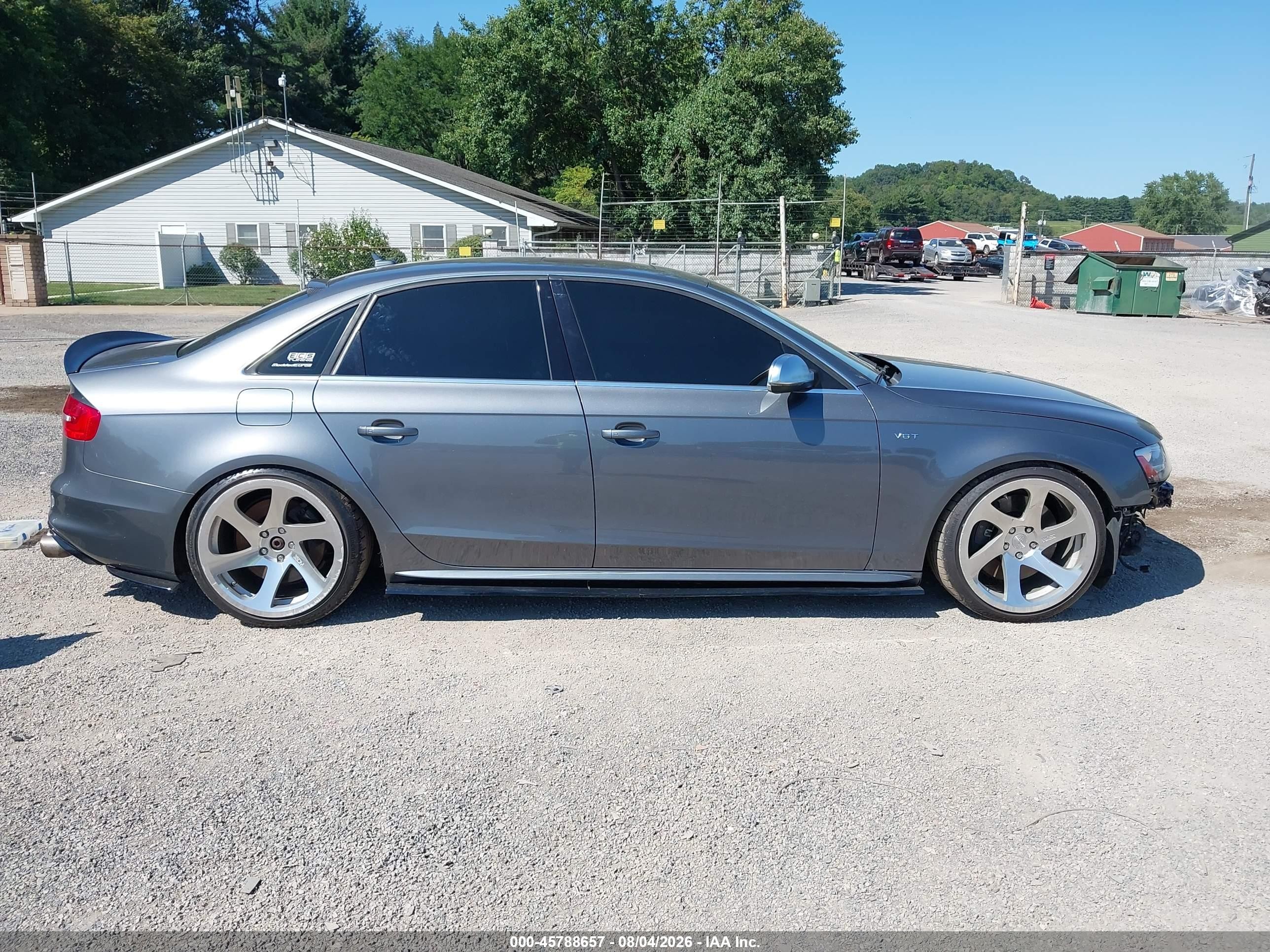 2014 Audi S4 3.0t Premium Plus Gray vin: WAUDGAFL2EA016526