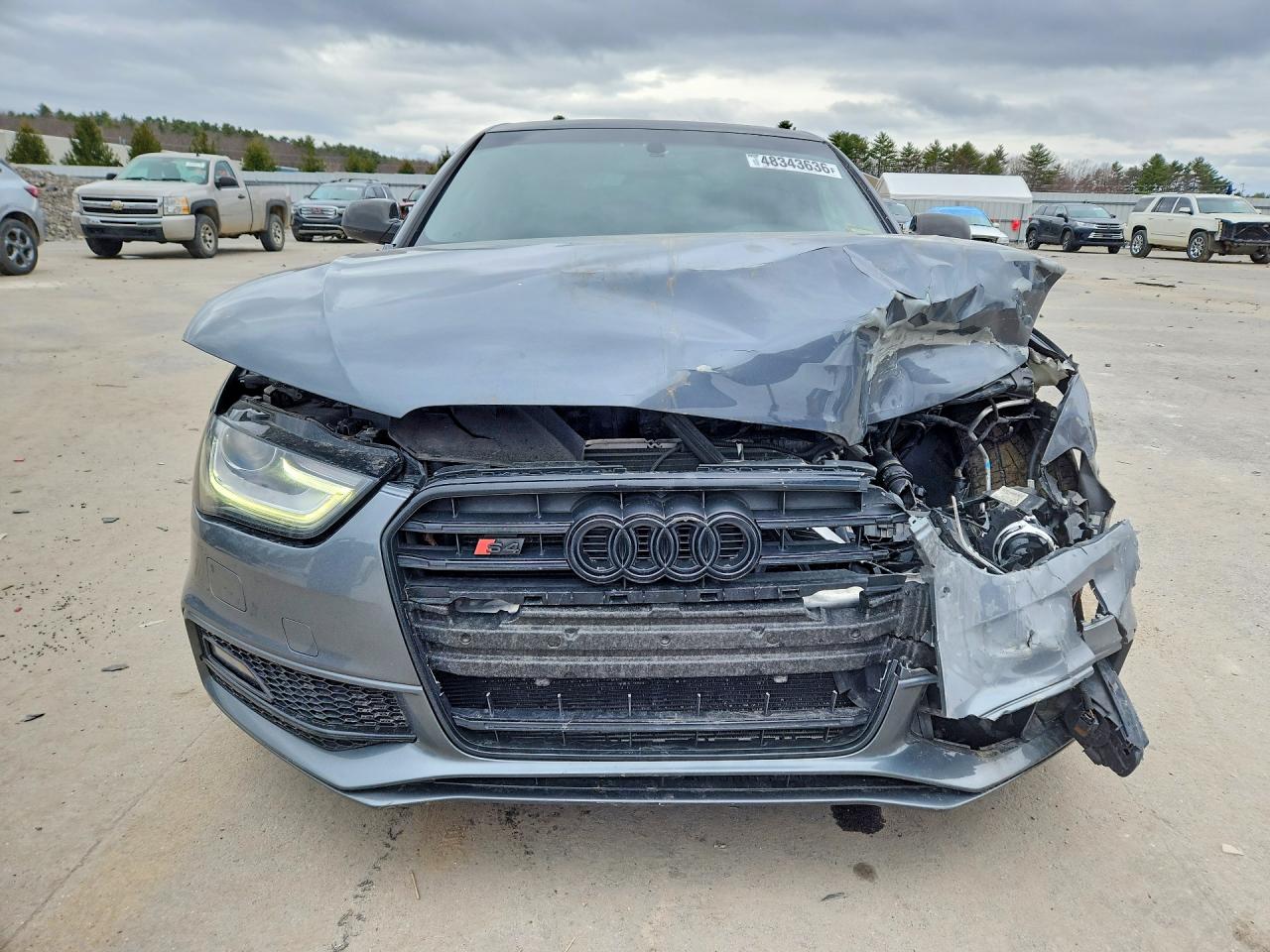 2015 Audi S4 Premium Plus Gray vin: WAUDGAFL2FA101951