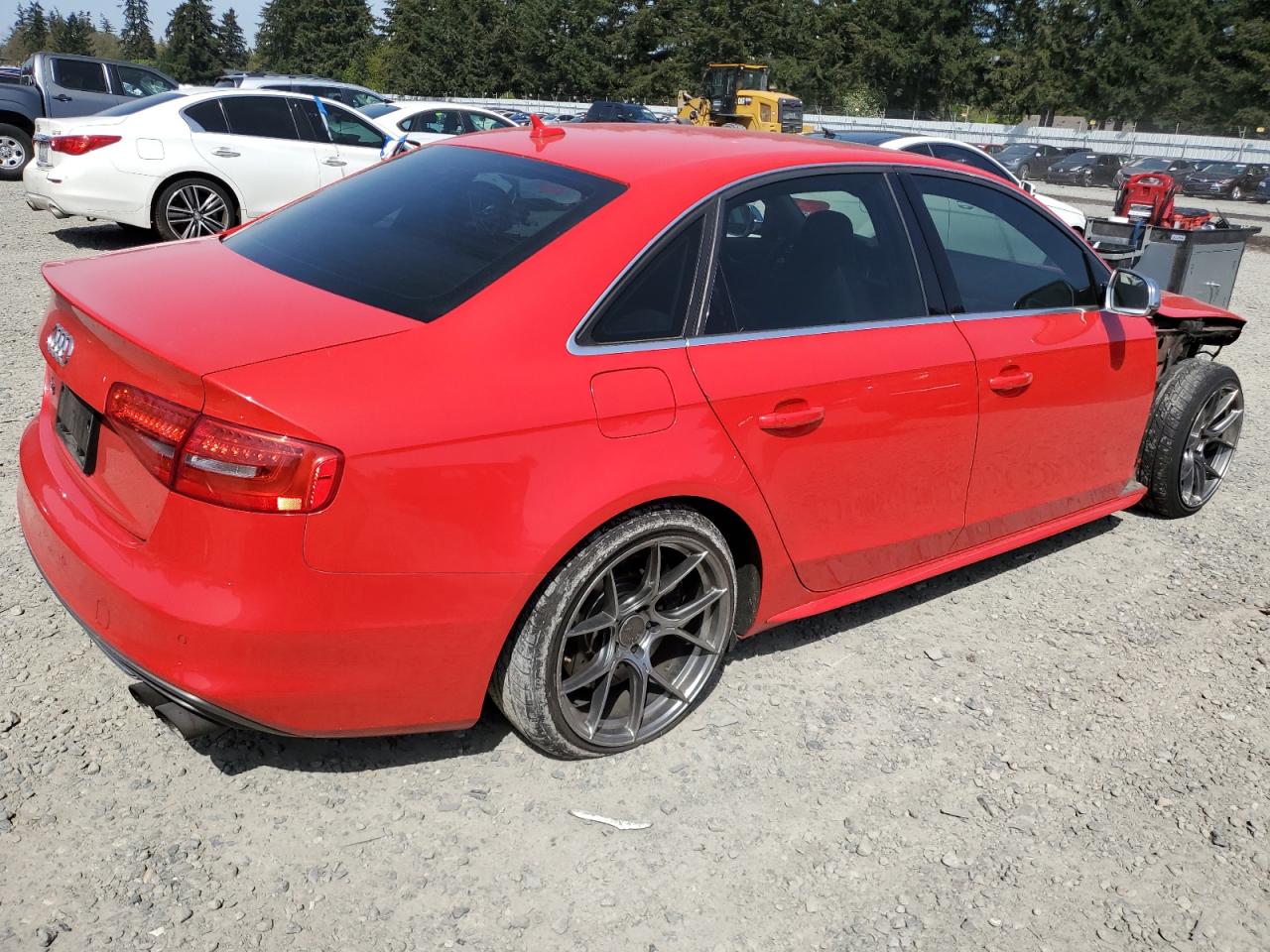 2014 Audi S4 Premium Plus Красный vin: WAUDGAFL3EA019550