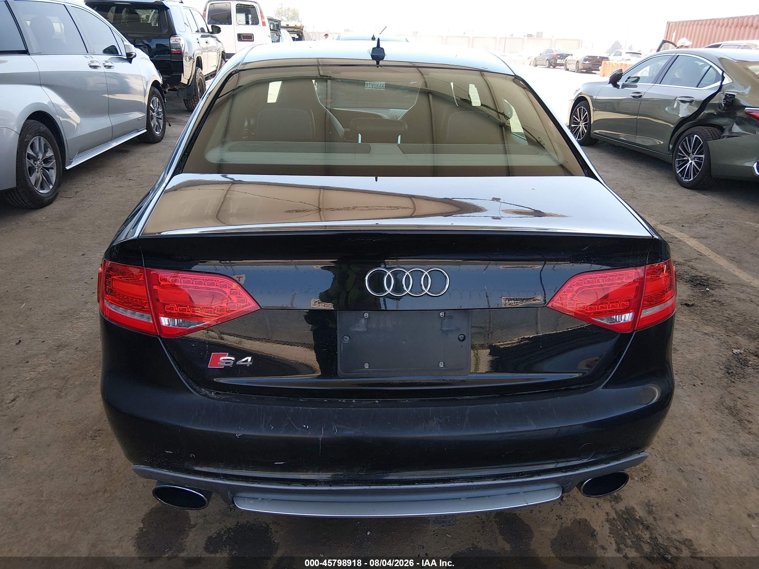 2011 Audi S4 3.0 Premium Plus Black vin: WAUDGAFL4BA043691