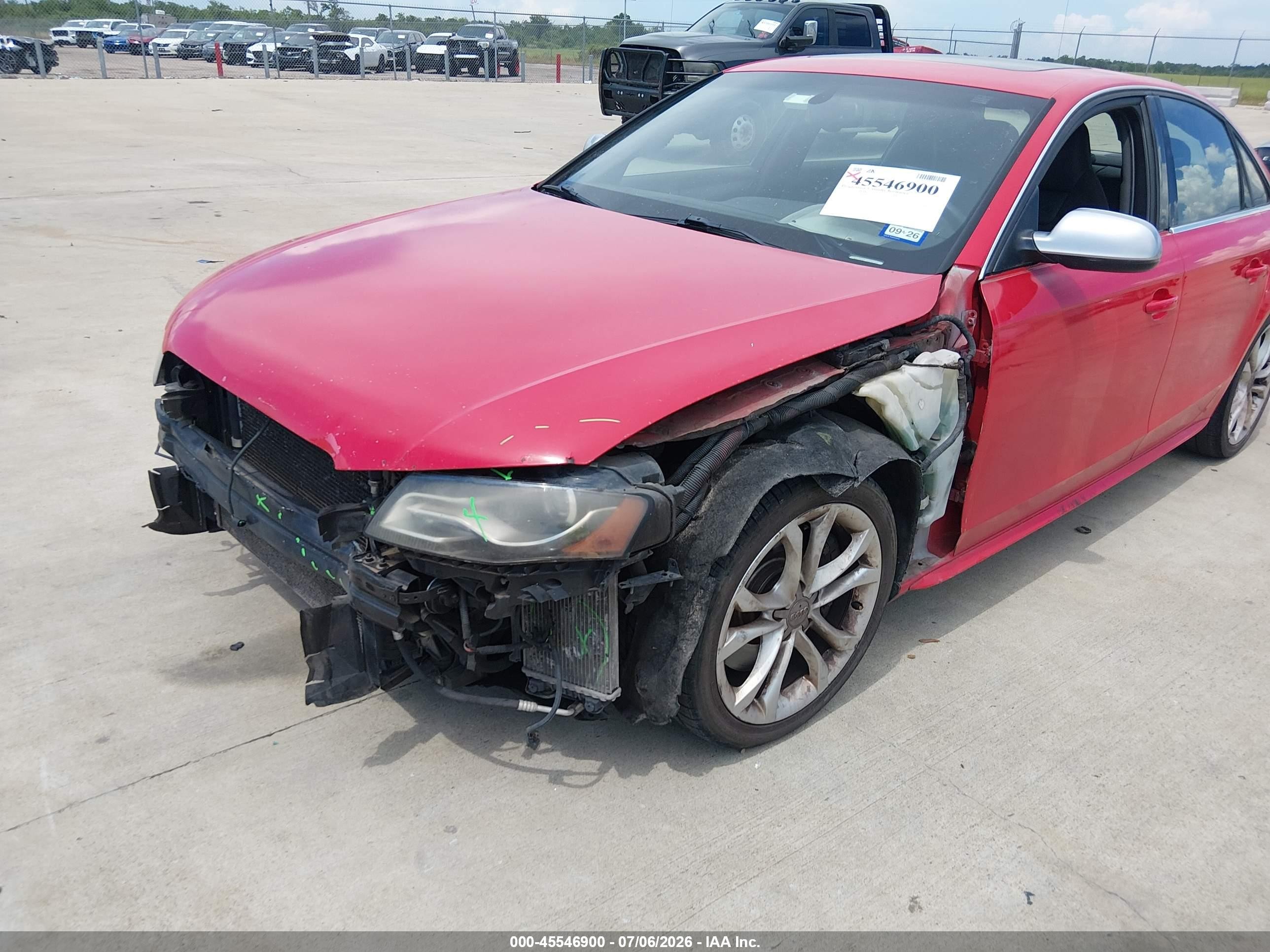 2011 Audi S4 3.0 Premium Plus Red vin: WAUDGAFL5BA062895