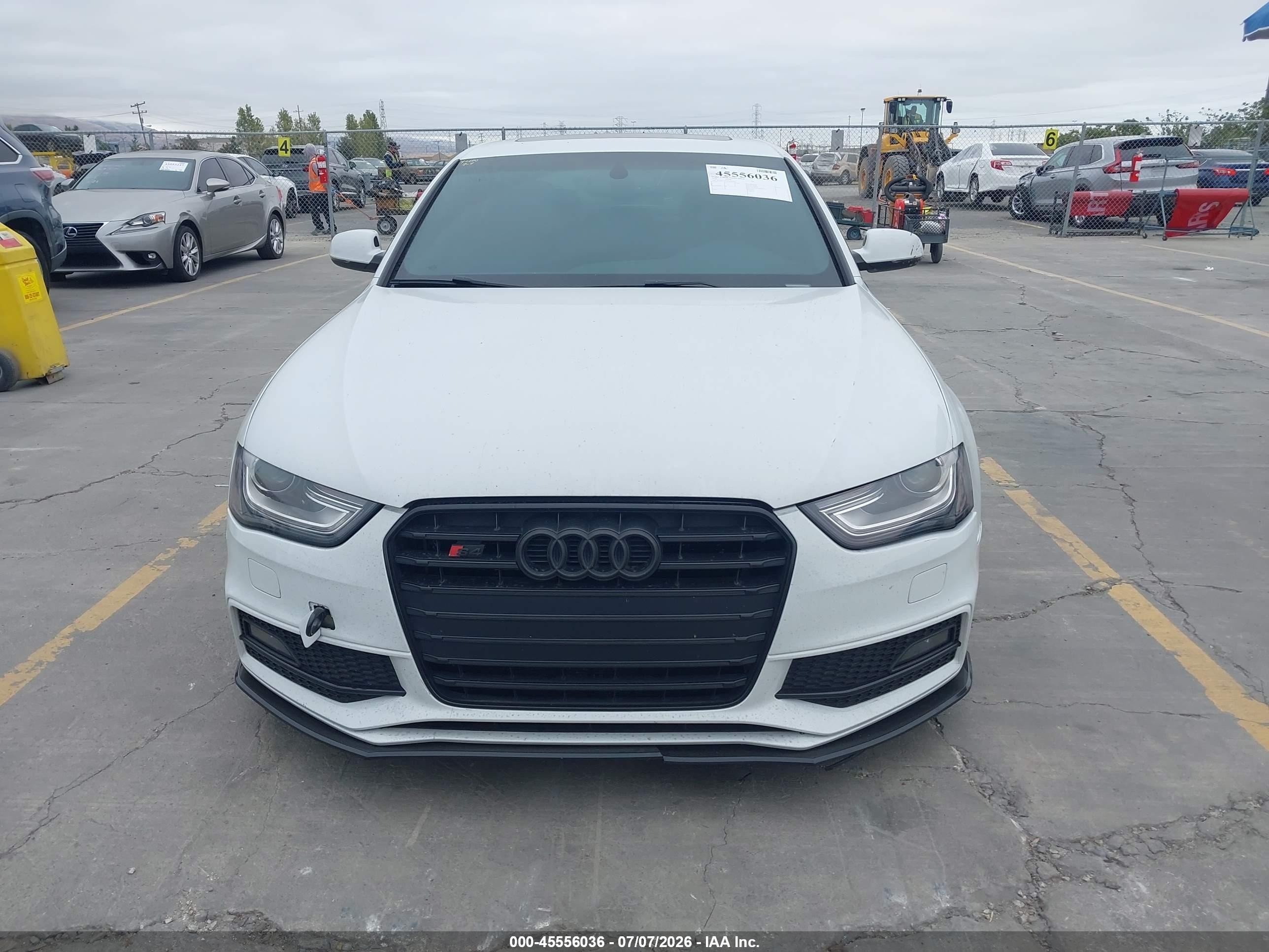 2014 Audi S4 3.0t Premium Plus White vin: WAUDGAFL5EA126924