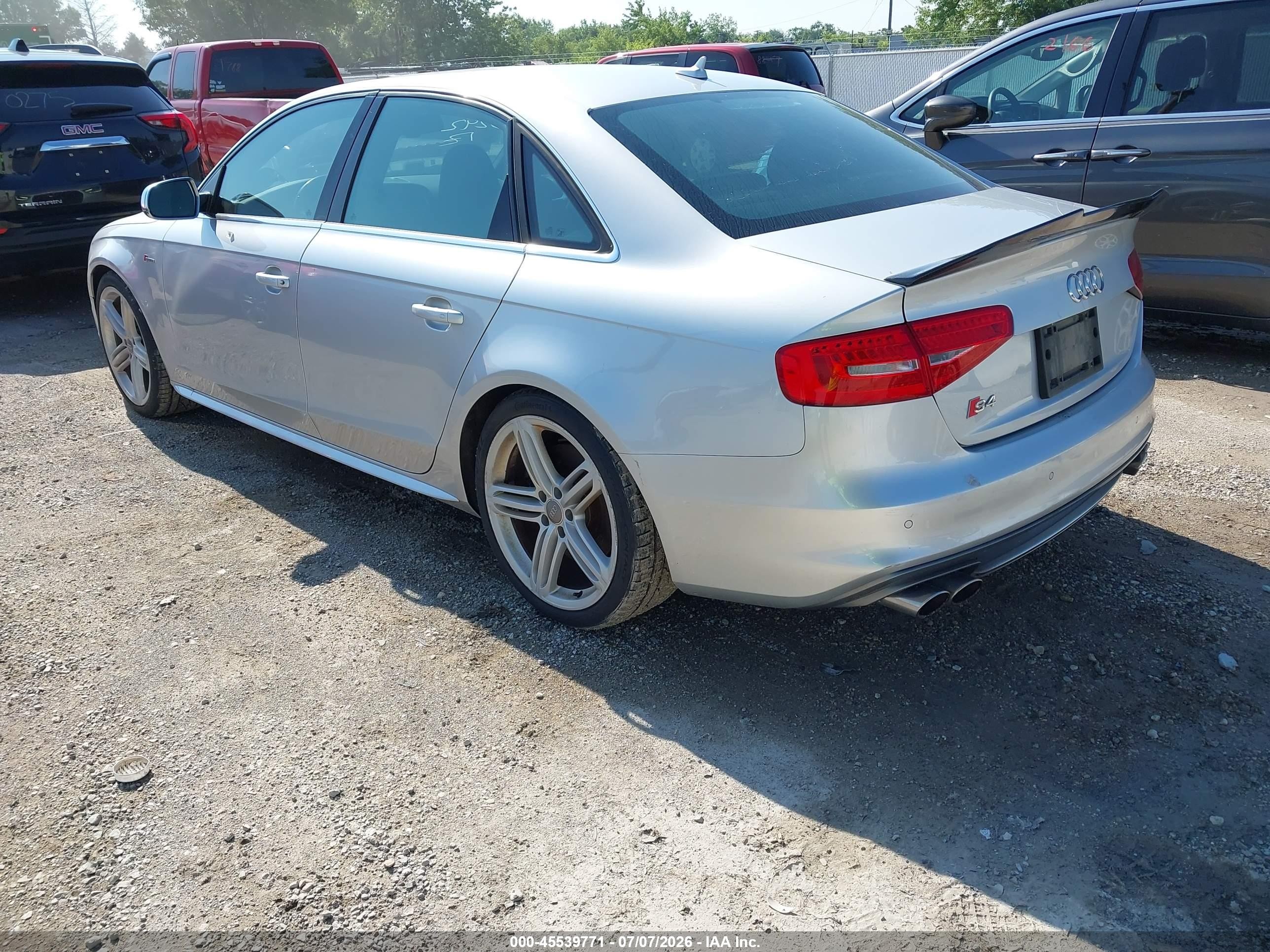 2013 Audi S4 3.0t Premium Plus Silver vin: WAUDGAFL7DA105586