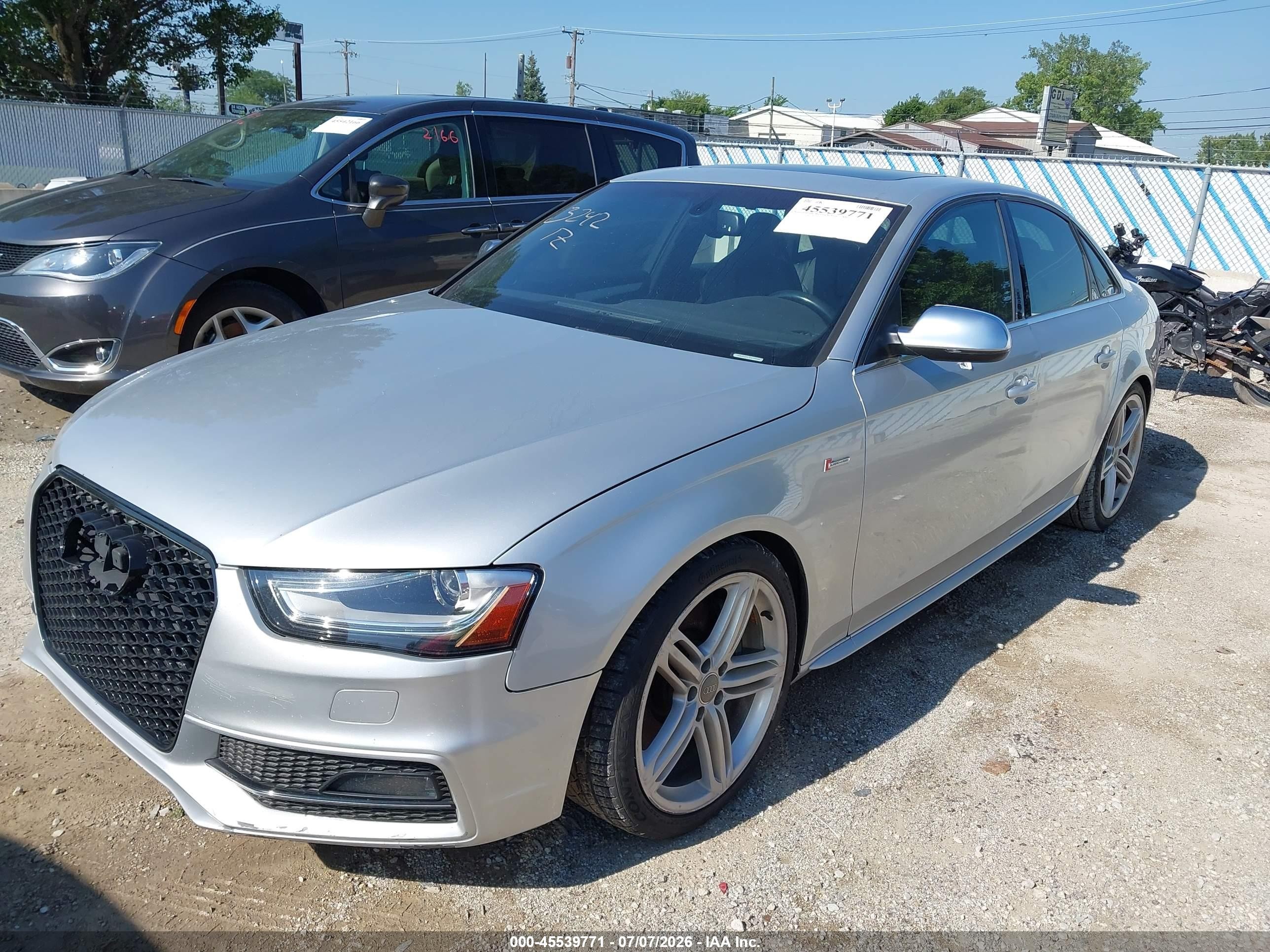 2013 Audi S4 3.0t Premium Plus Silver vin: WAUDGAFL7DA105586