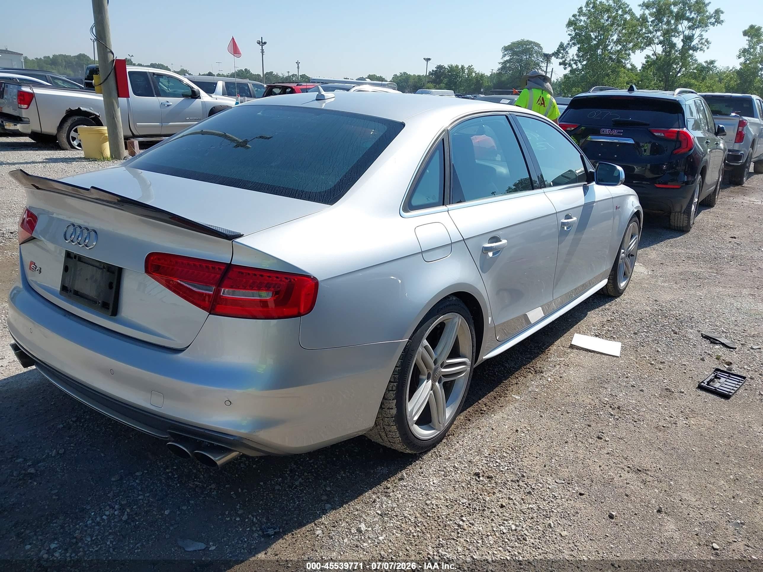 2013 Audi S4 3.0t Premium Plus Silver vin: WAUDGAFL7DA105586