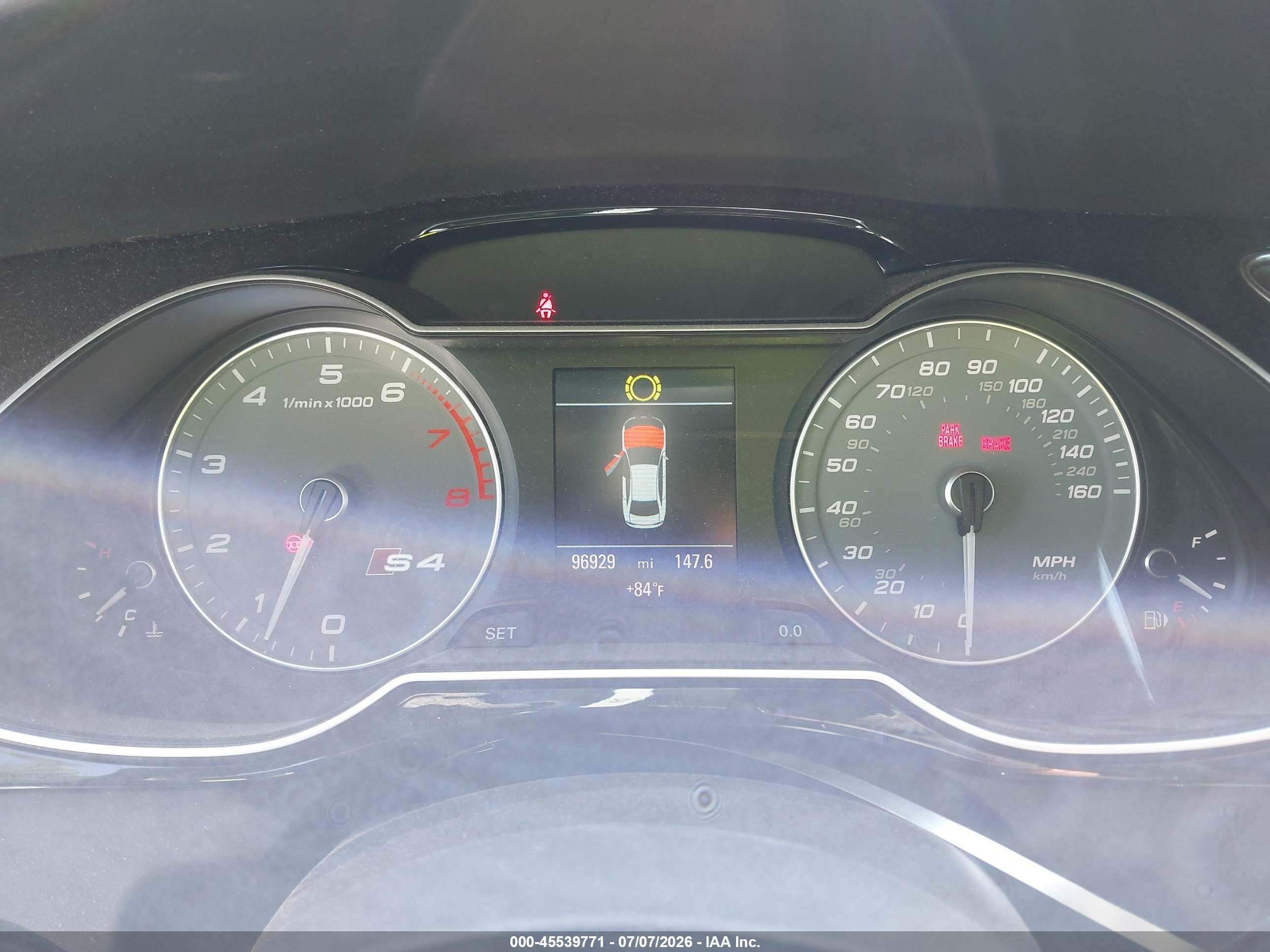 2013 Audi S4 3.0t Premium Plus Silver vin: WAUDGAFL7DA105586