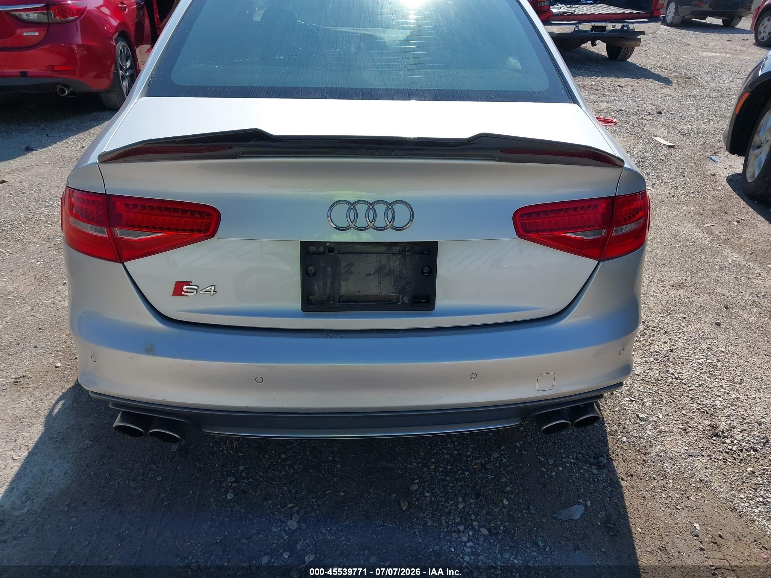 2013 Audi S4 3.0t Premium Plus Silver vin: WAUDGAFL7DA105586