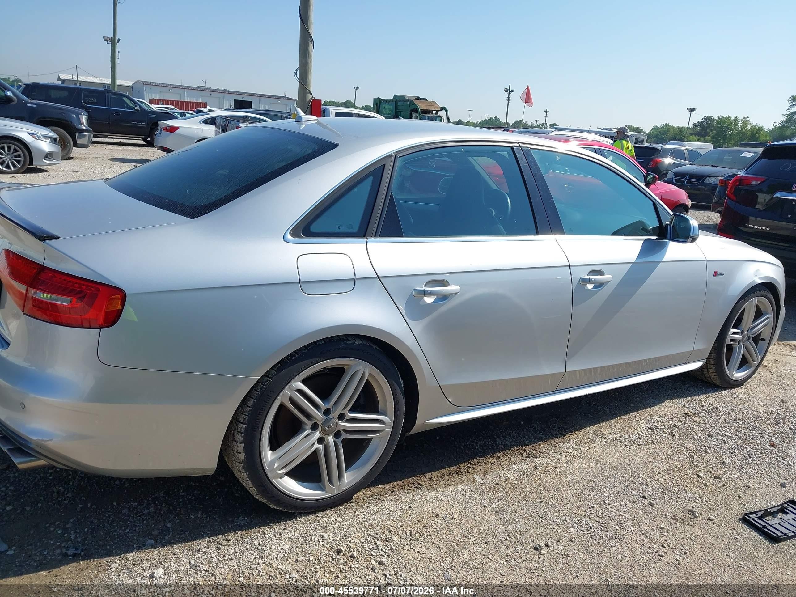 2013 Audi S4 3.0t Premium Plus Silver vin: WAUDGAFL7DA105586