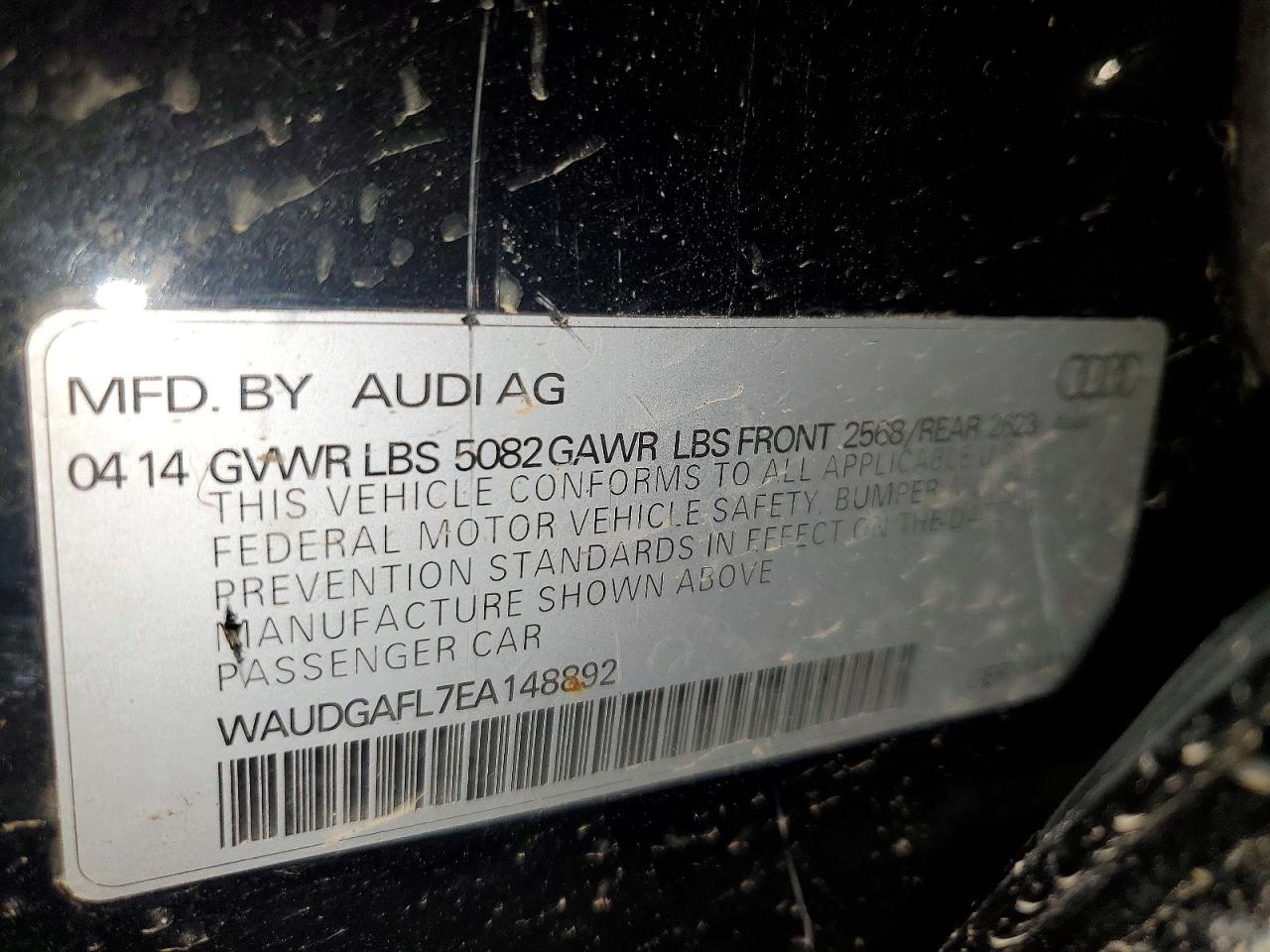 2014 Audi S4 Premium Plus Черный vin: WAUDGAFL7EA148892