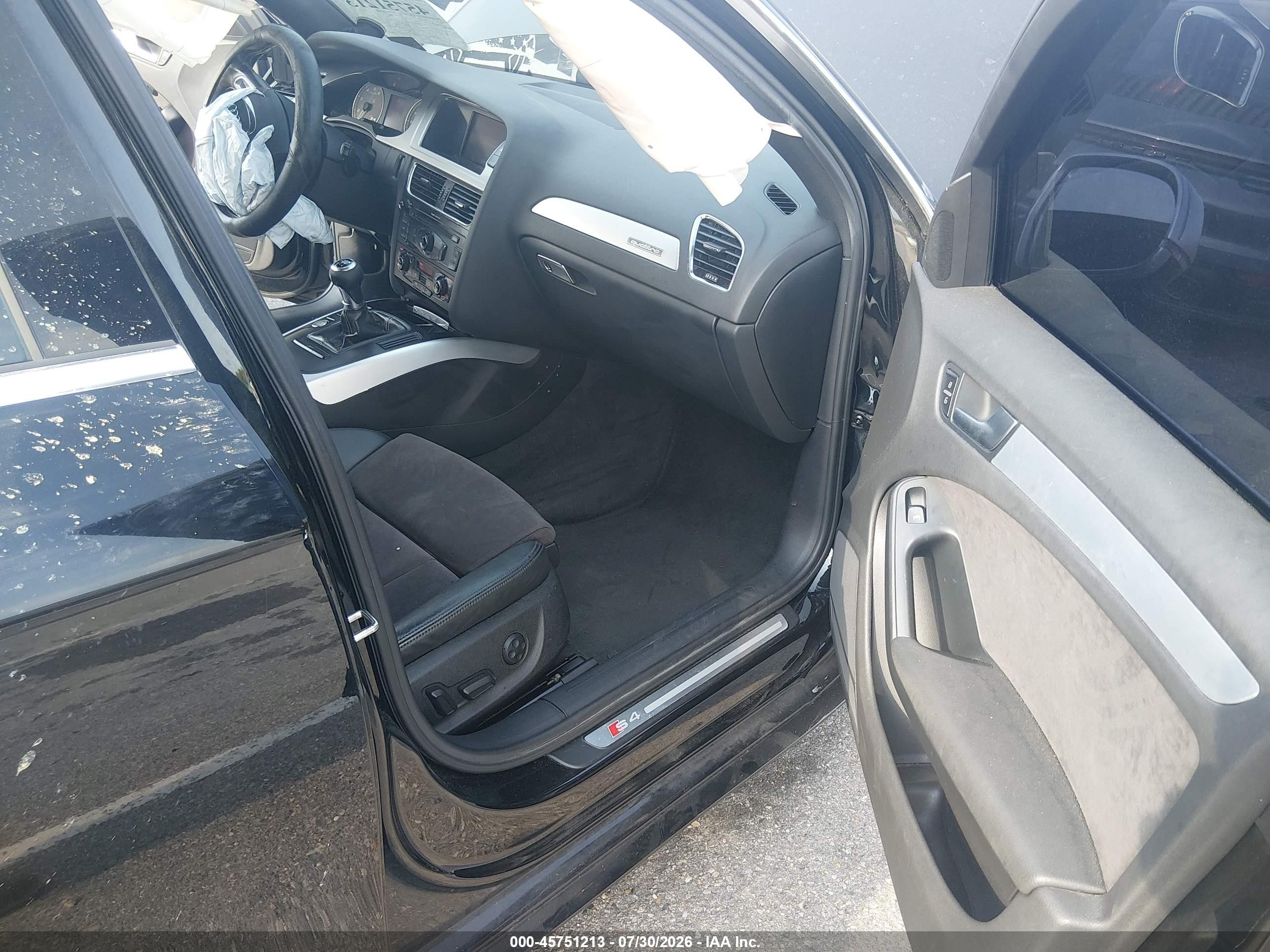 2012 Audi S4 Premium Plus Black vin: WAUDGAFLXCA103023