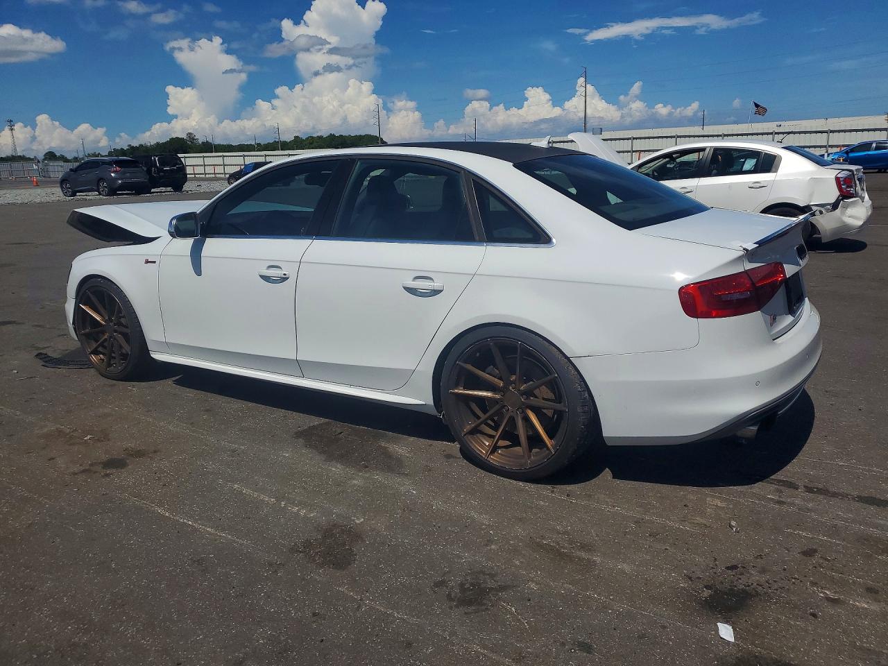 2013 Audi S4 Premium Plus White vin: WAUDGBFL6DA171049
