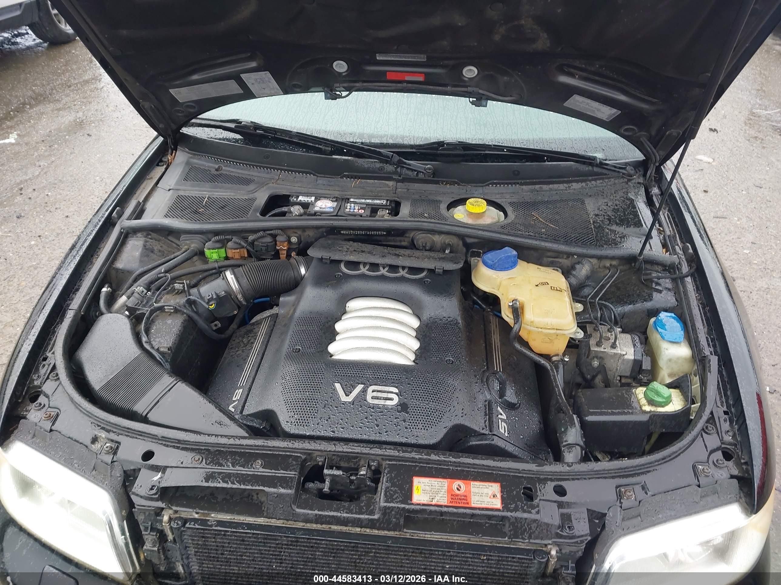 2000 Audi A4 2.8 Черный vin: WAUDH28D6YA085653