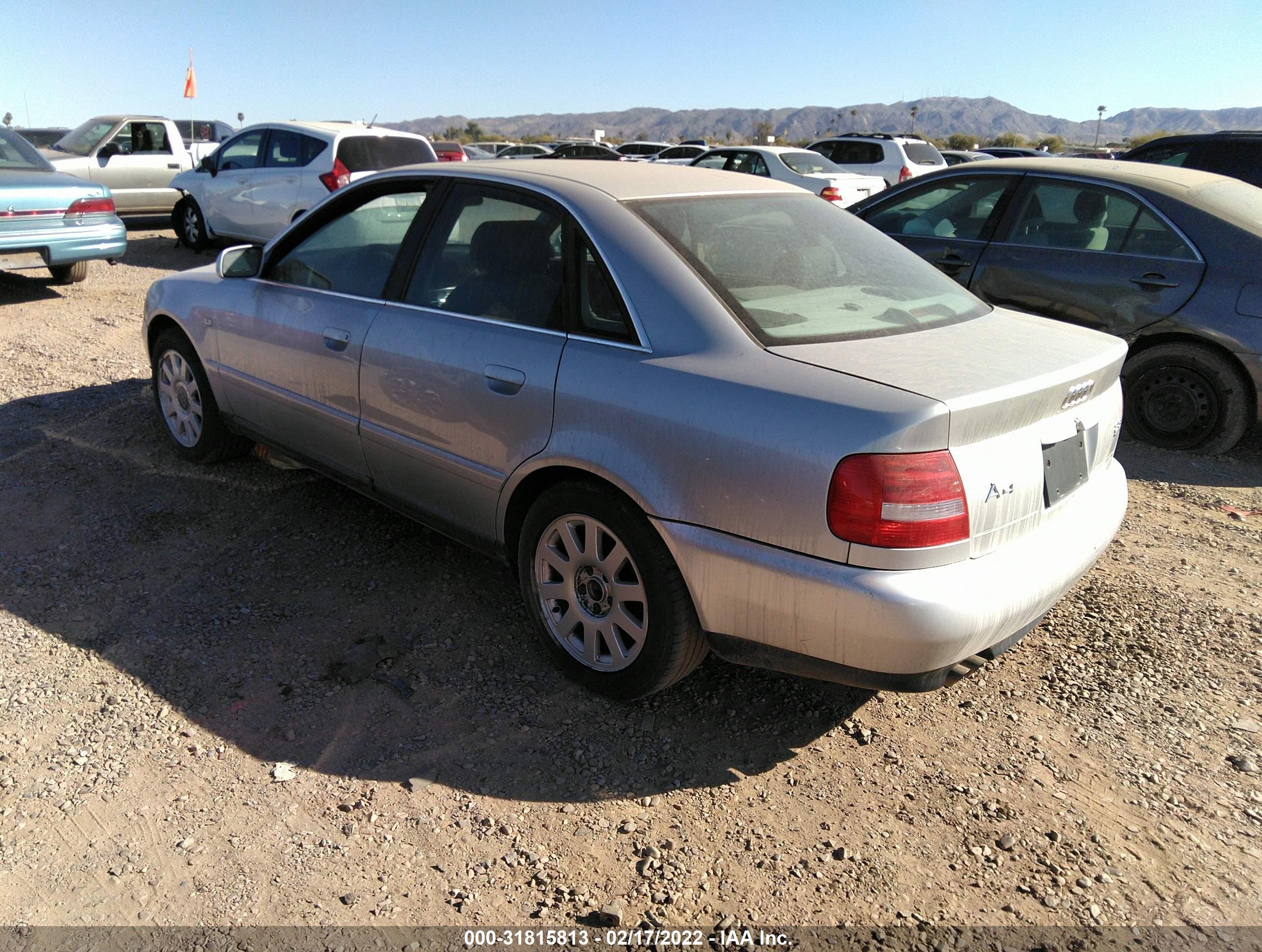 2000 Audi A4 2.8 Серебряный vin: WAUDH28D6YA100801