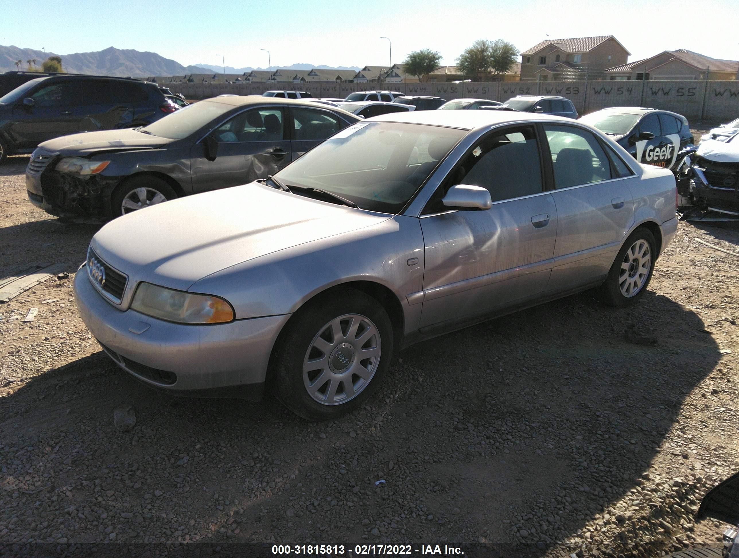 2000 Audi A4 2.8 Серебряный vin: WAUDH28D6YA100801
