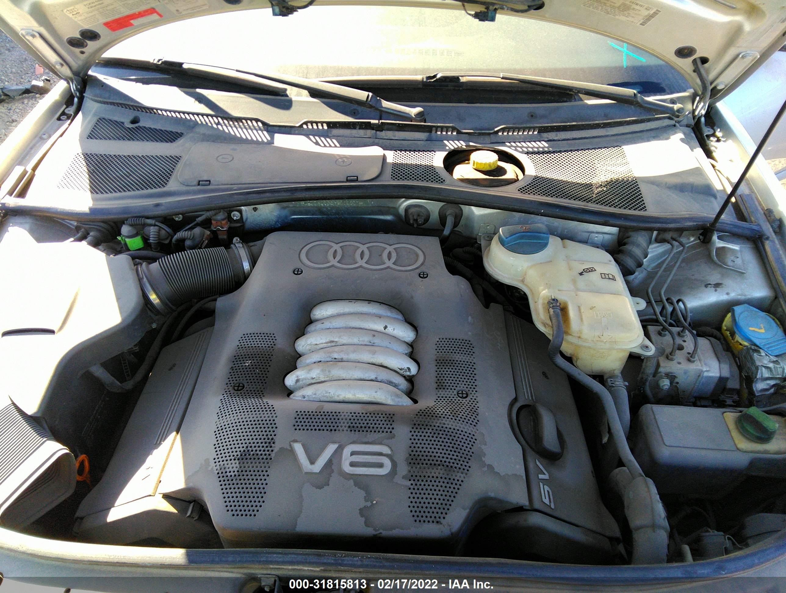2000 Audi A4 2.8 Серебряный vin: WAUDH28D6YA100801
