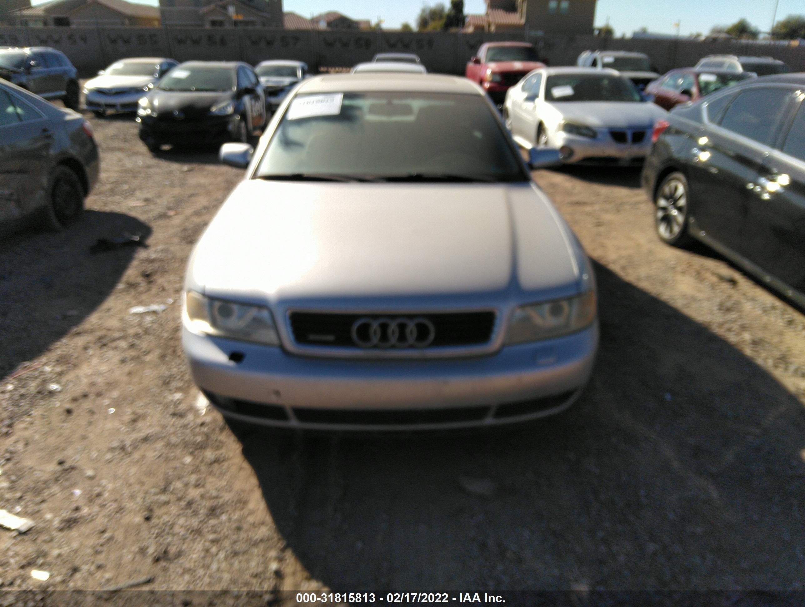 2000 Audi A4 2.8 Серебряный vin: WAUDH28D6YA100801