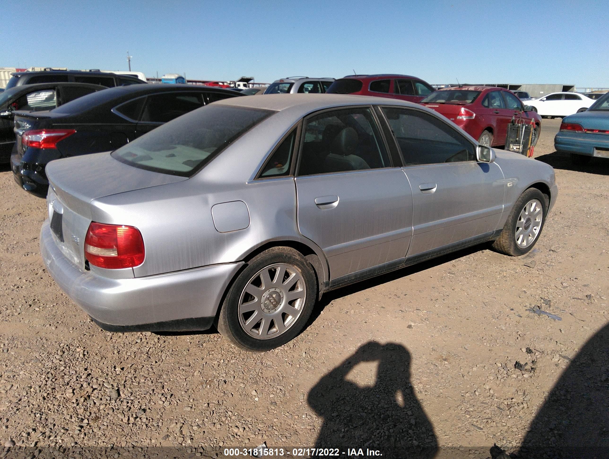 2000 Audi A4 2.8 Серебряный vin: WAUDH28D6YA100801