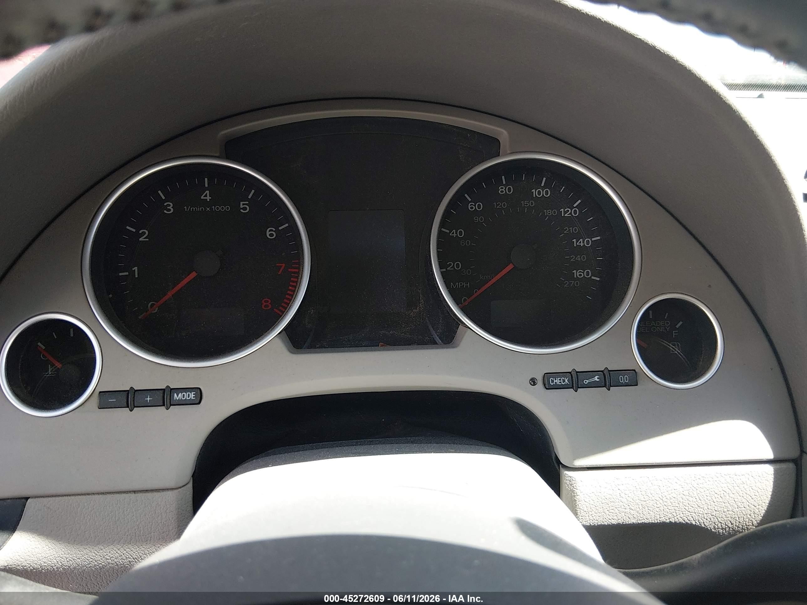 2007 Audi A4 3.2 Silver vin: WAUDH48H07K018716
