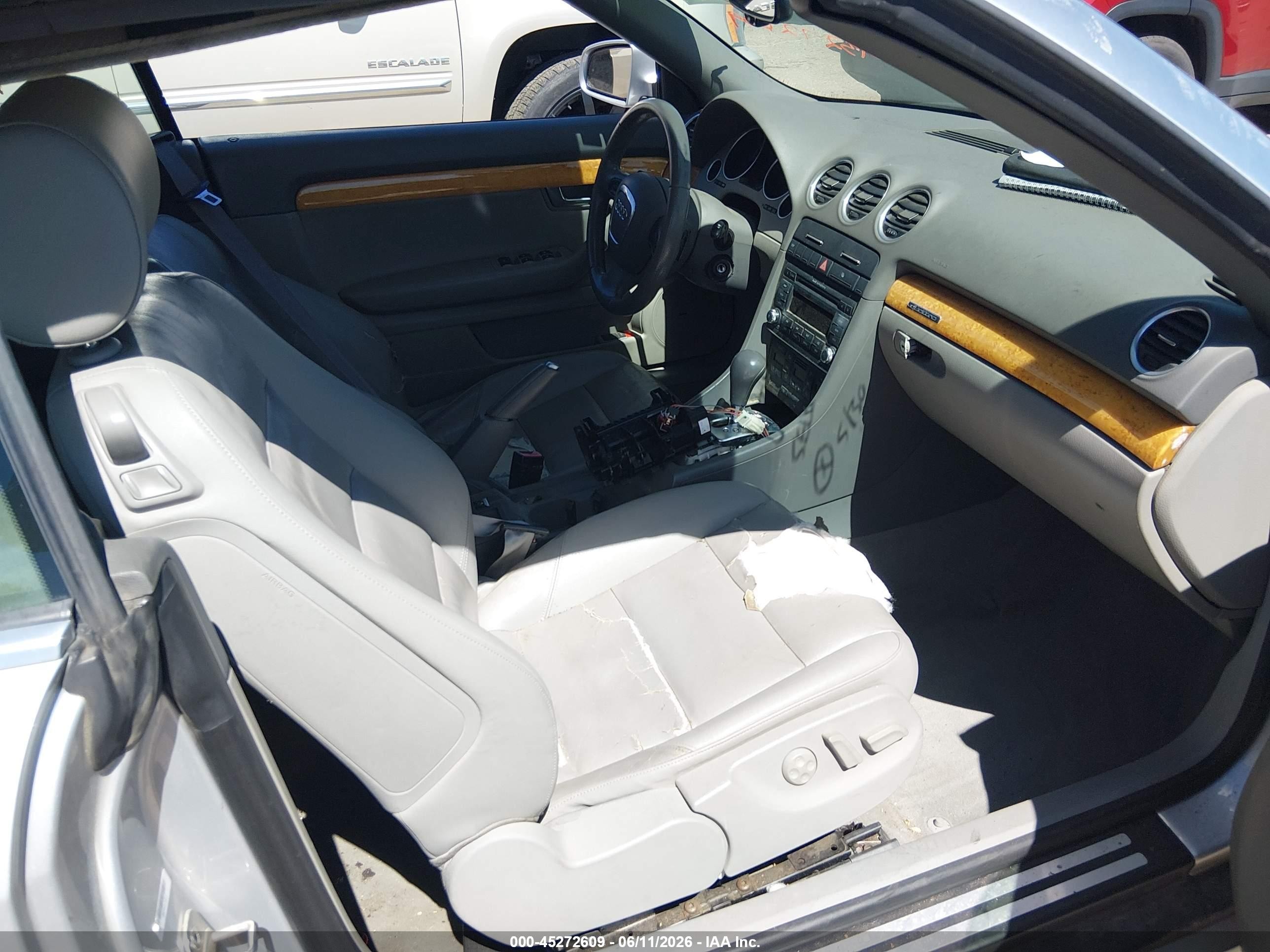 2007 Audi A4 3.2 Silver vin: WAUDH48H07K018716