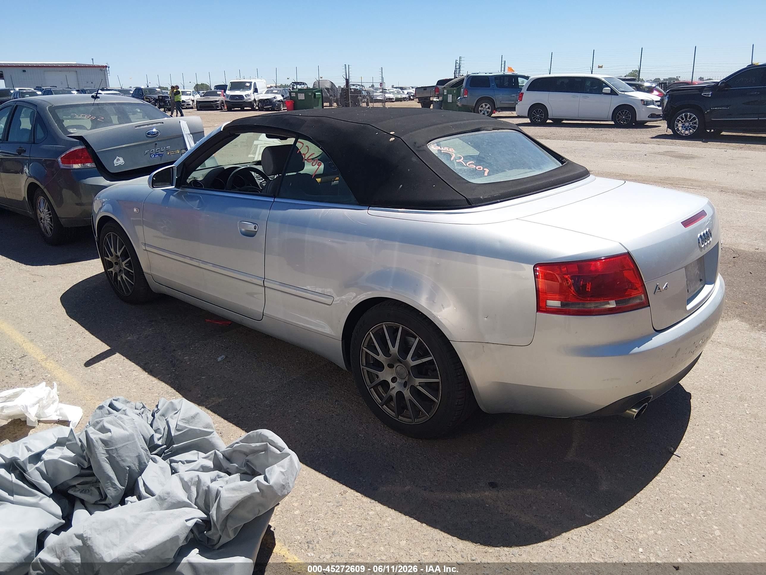 2007 Audi A4 3.2 Silver vin: WAUDH48H07K018716