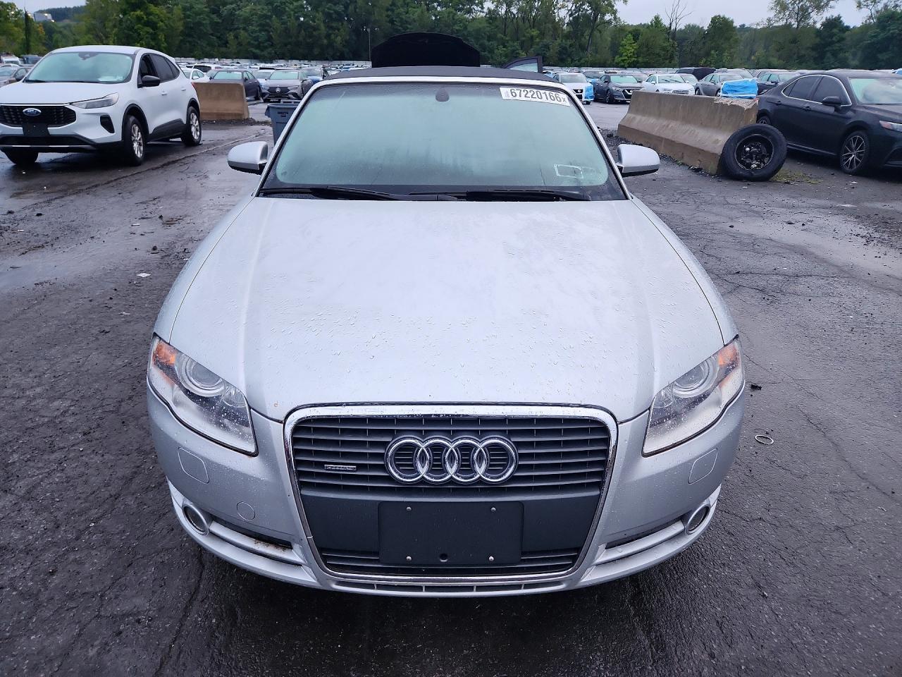 2008 Audi A4 3.2 Cabriolet Quattro Silver vin: WAUDH48H08K013209