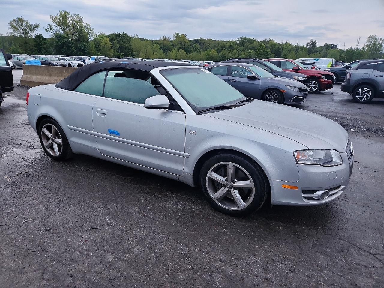 2008 Audi A4 3.2 Cabriolet Quattro Silver vin: WAUDH48H08K013209