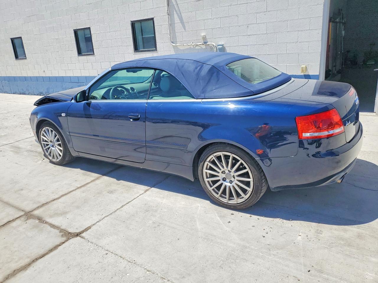 2009 Audi A4 3.2 Cabriolet Quattro Blue vin: WAUDH48H09K011025