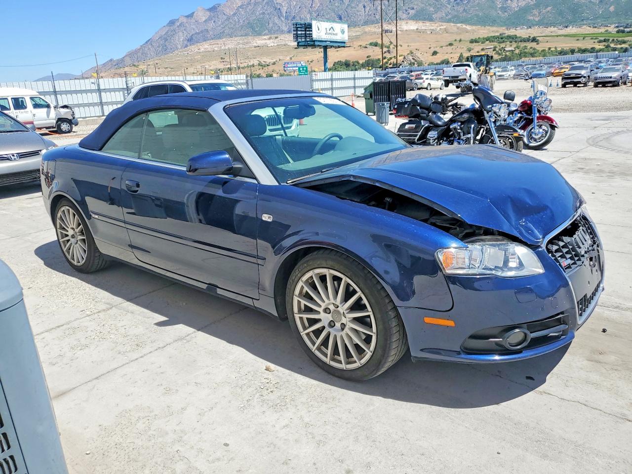 2009 Audi A4 3.2 Cabriolet Quattro Blue vin: WAUDH48H09K011025