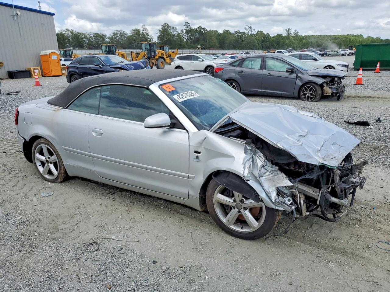 2007 Audi A4 3.2 Cabriolet Quattro Silver vin: WAUDH48H57K026200