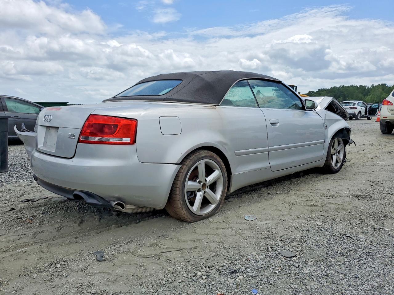 2007 Audi A4 3.2 Cabriolet Quattro Silver vin: WAUDH48H57K026200