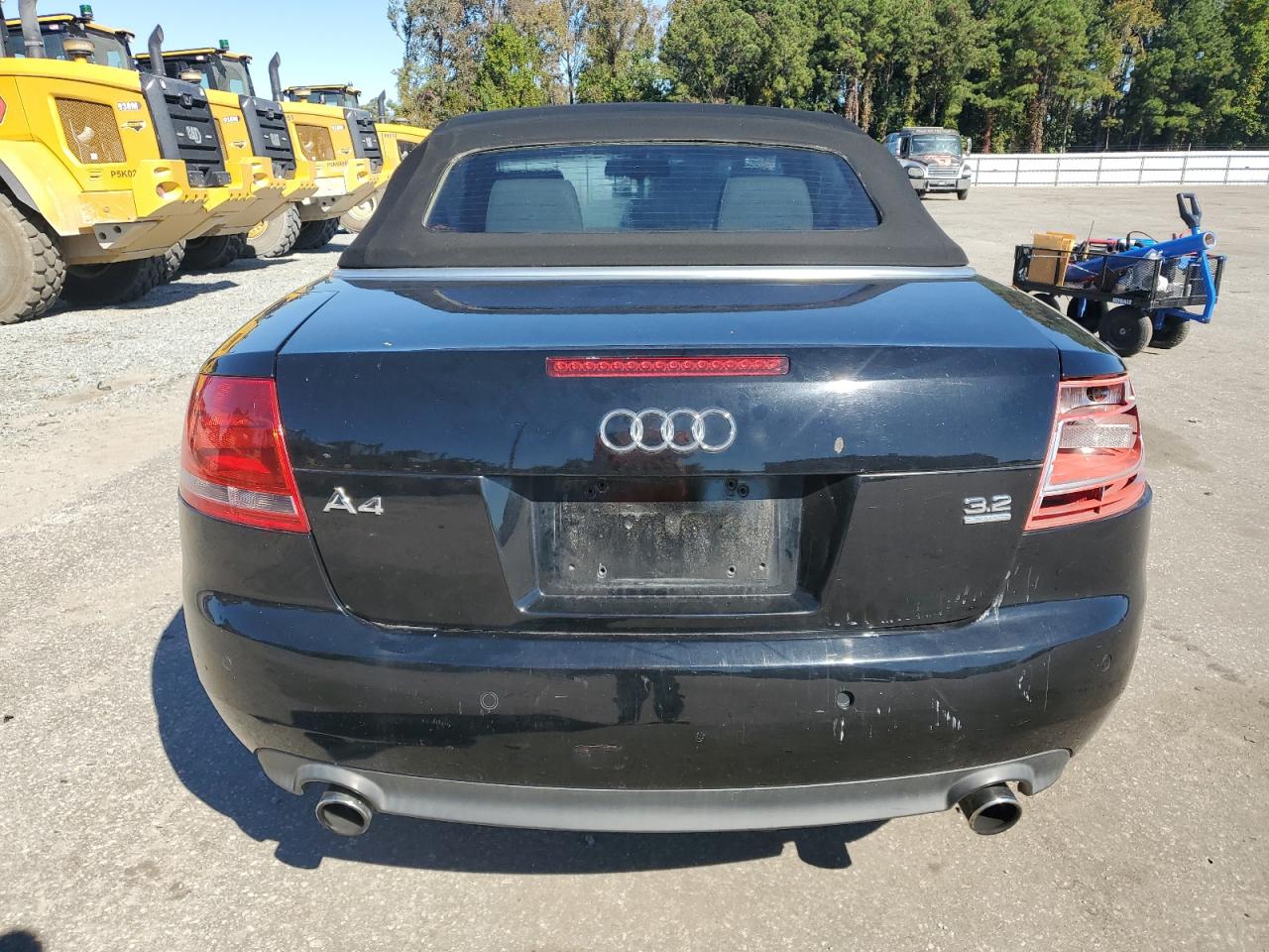 2007 Audi A4 3.2 Cabriolet Quattro Black vin: WAUDH48H77K025792