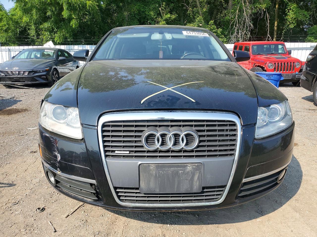 2008 Audi A6 3.2 Quattro Black vin: WAUDH64F48N160406