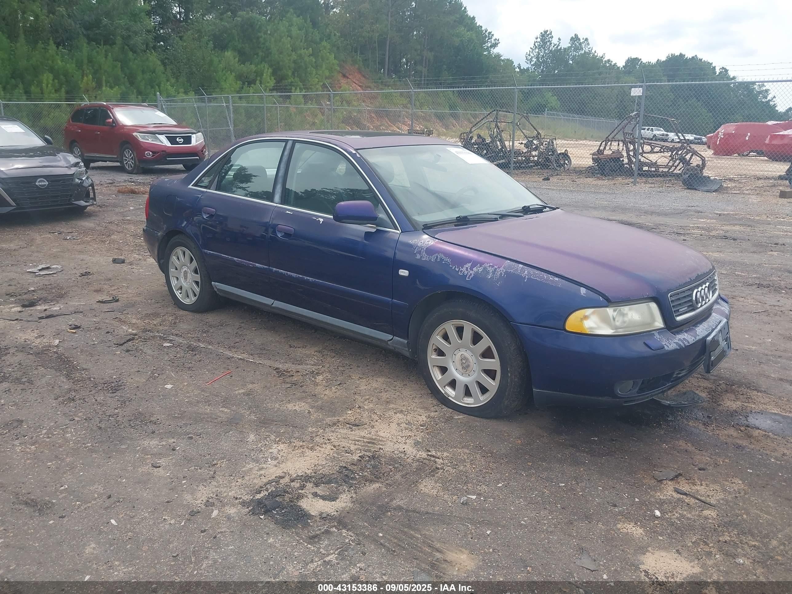 2000 Audi A4 2.8 Синий vin: WAUDH68D0YA099328