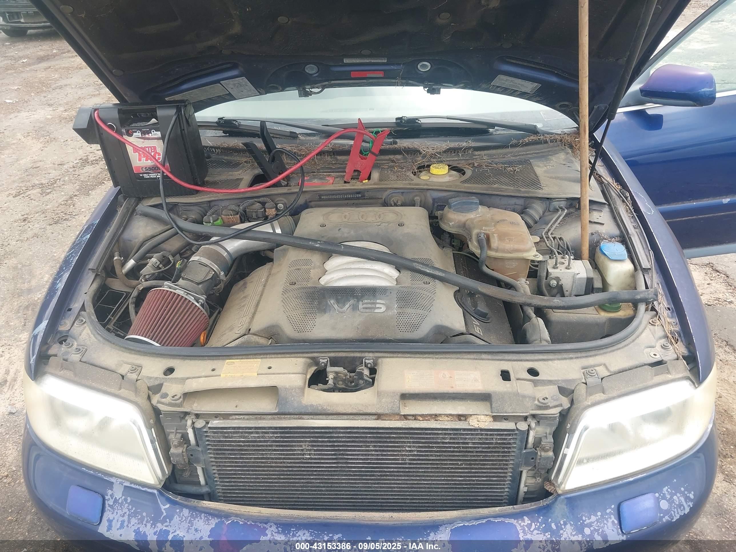 2000 Audi A4 2.8 Blue vin: WAUDH68D0YA099328