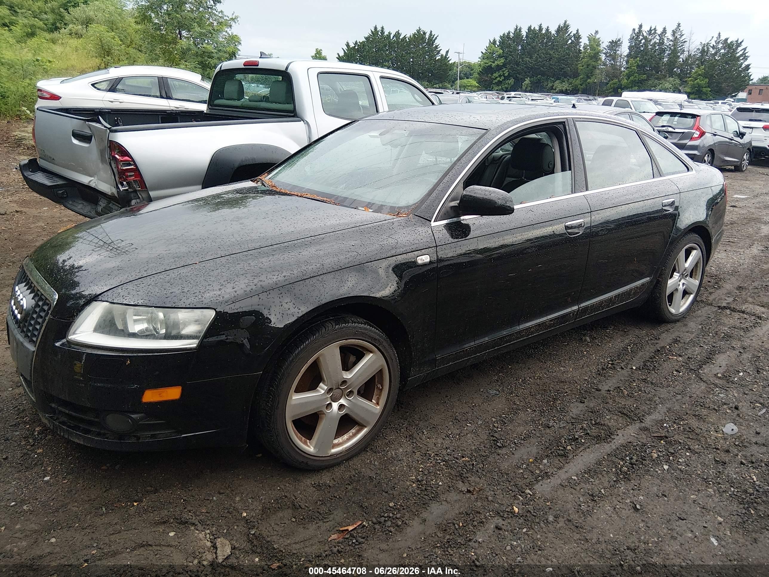 2008 Audi A6 3.2 Black vin: WAUDH74F08N095172